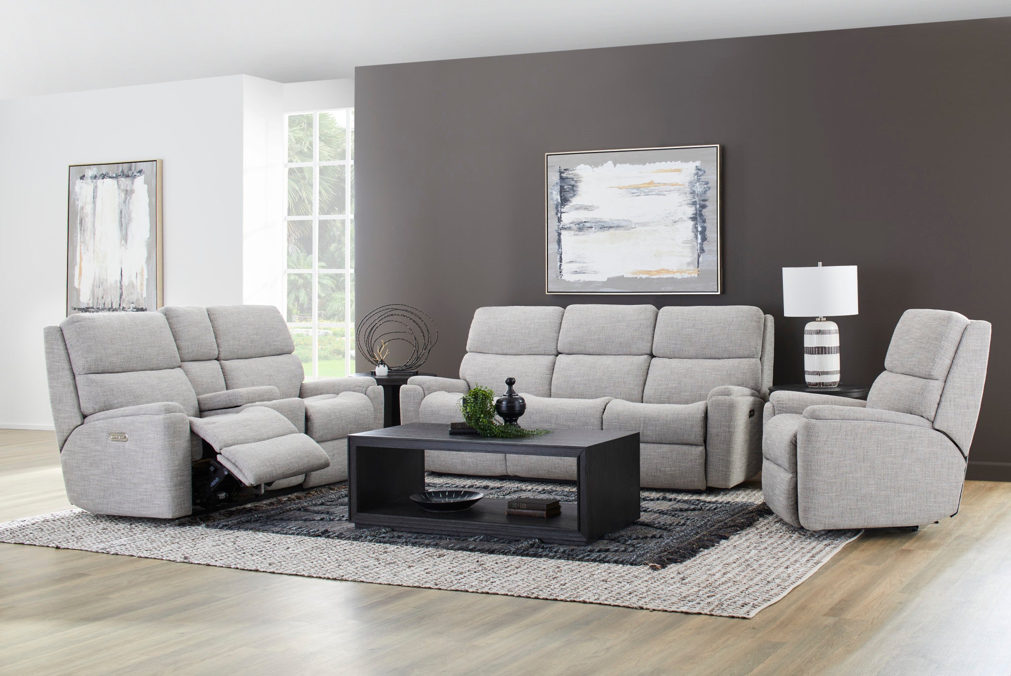 Rio Fabric Power Reclining Sofa with Power Headrests 10 Rio Fabric Power Reclining Sofa with Power Headrests