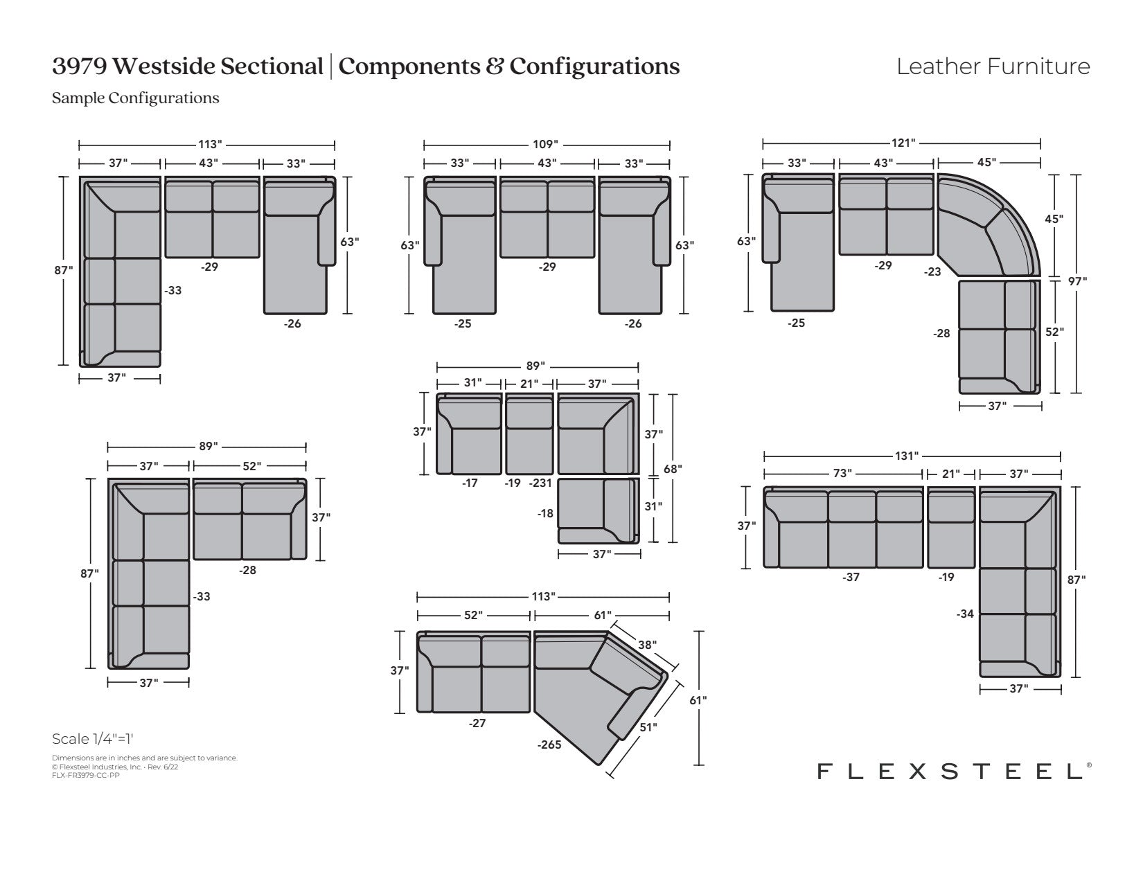 Westside Leather Sectional 5 Westside Leather Sectional