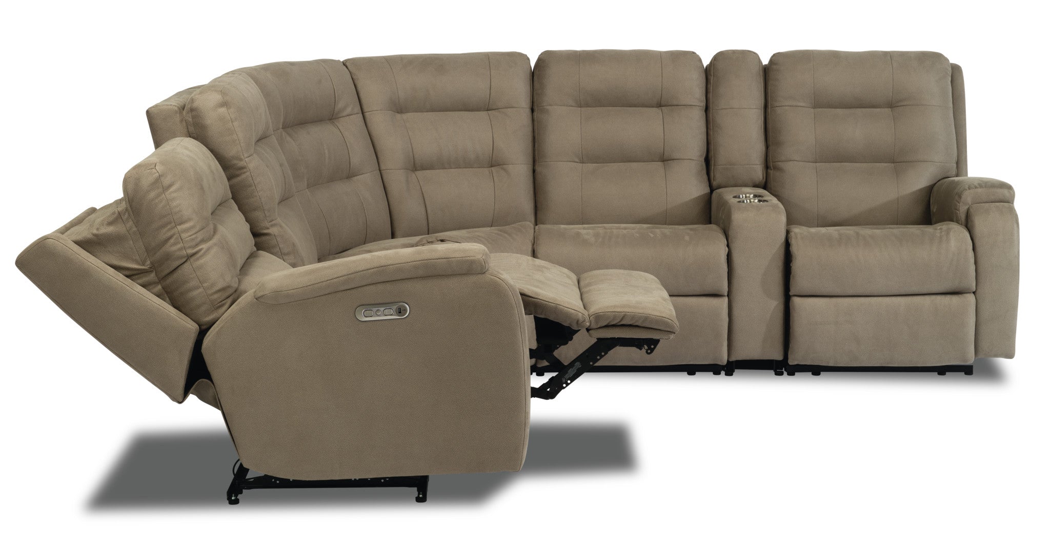 Arlo Fabric Power Reclining Sectional with Power Headrests 12 Arlo Fabric Power Reclining Sectional with Power Headrests