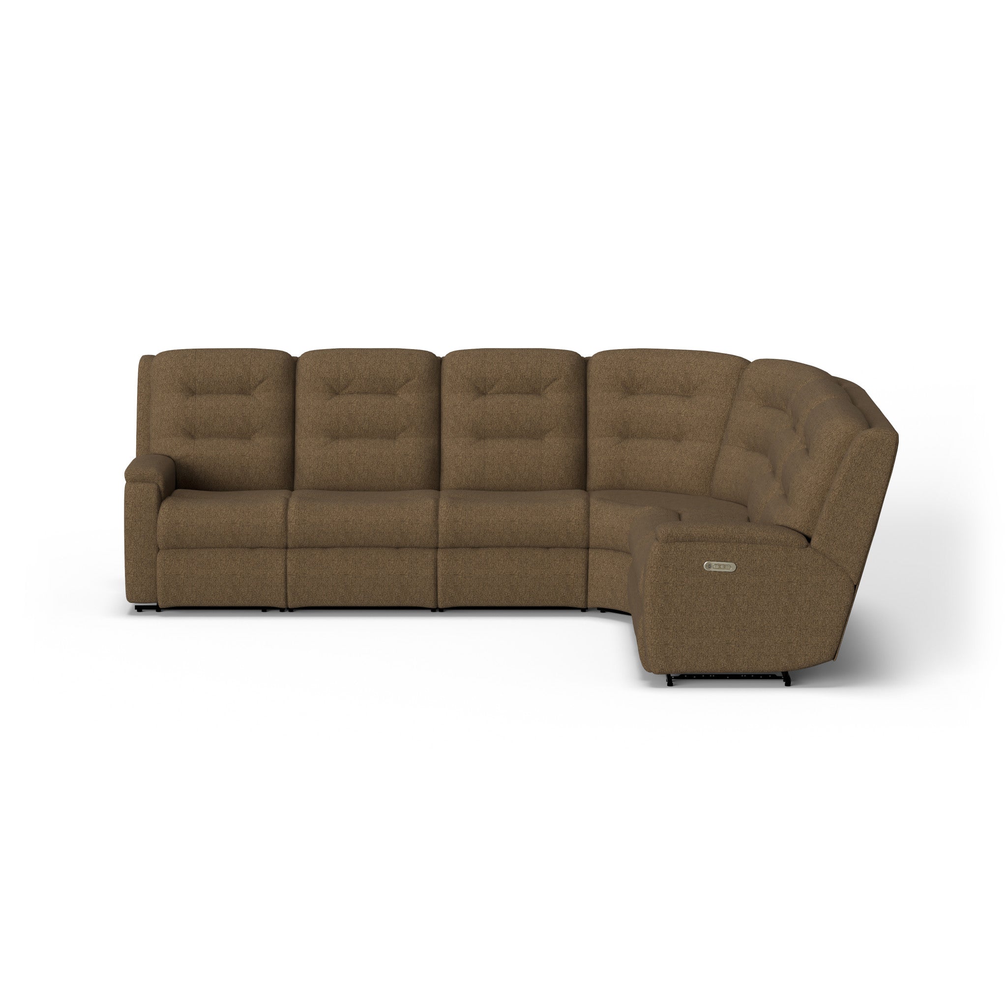 Arlo Fabric Power Reclining Sectional with Power Headrests 6 Arlo Fabric Power Reclining Sectional with Power Headrests