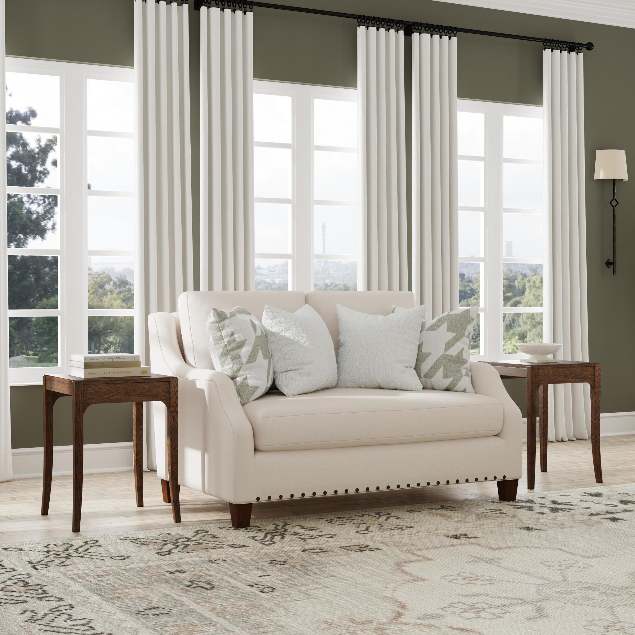 Gianna Fabric Bench Loveseat 3 Gianna Fabric Bench Loveseat