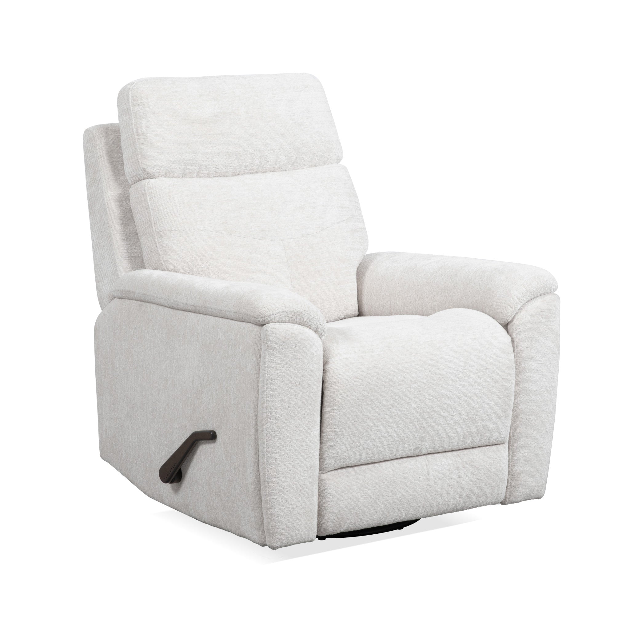 Refined Fabric Swivel Gliding Recliner