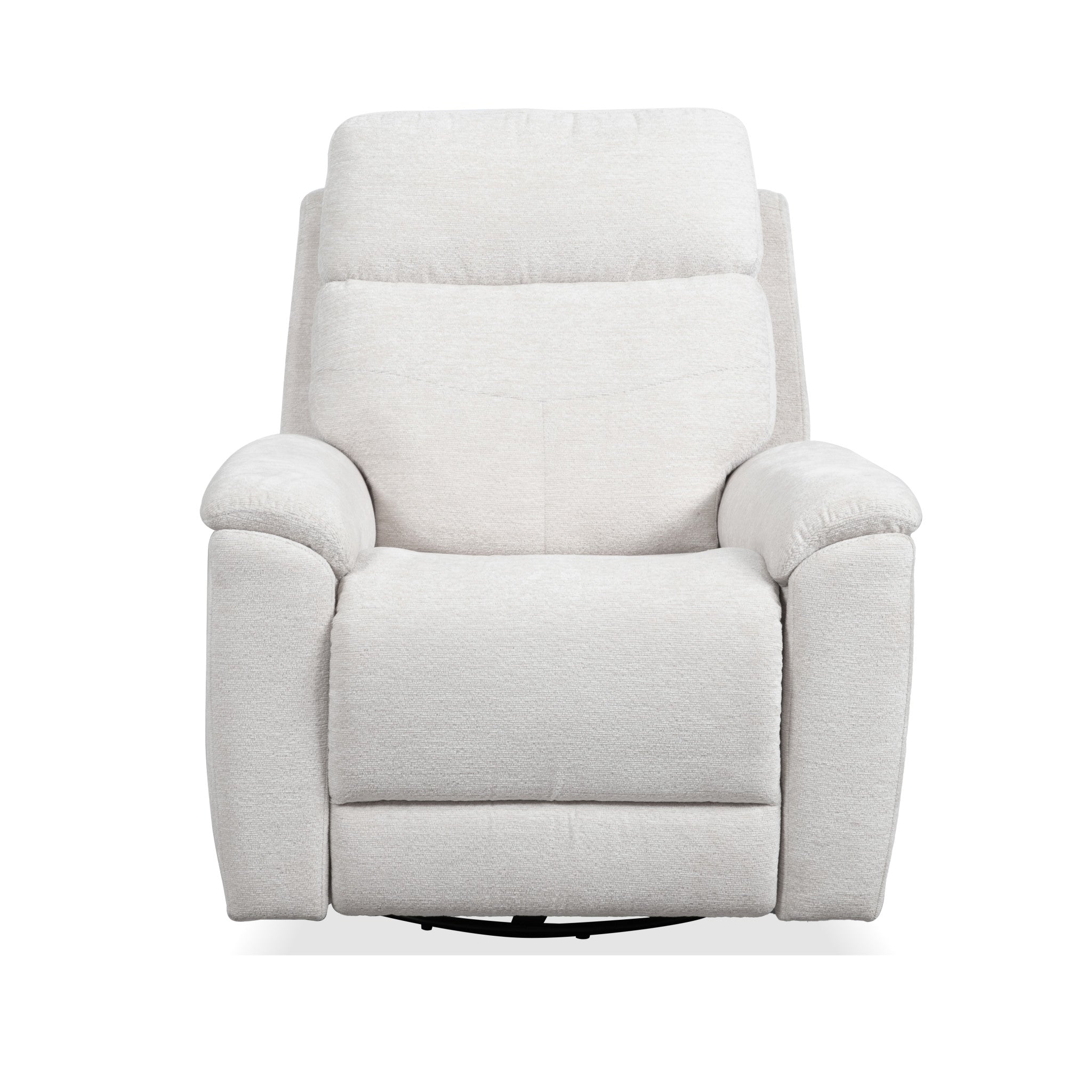 Refined Fabric Swivel Gliding Recliner 4 Refined Fabric Swivel Gliding Recliner