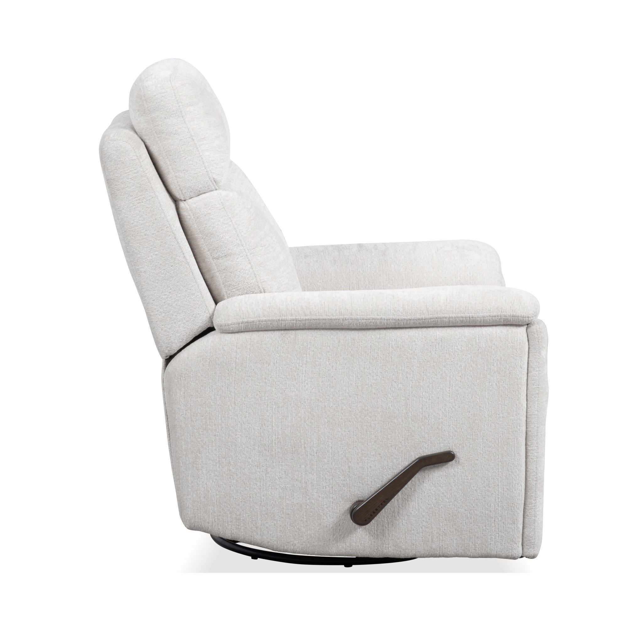 Refined Fabric Swivel Gliding Recliner 5 Refined Fabric Swivel Gliding Recliner