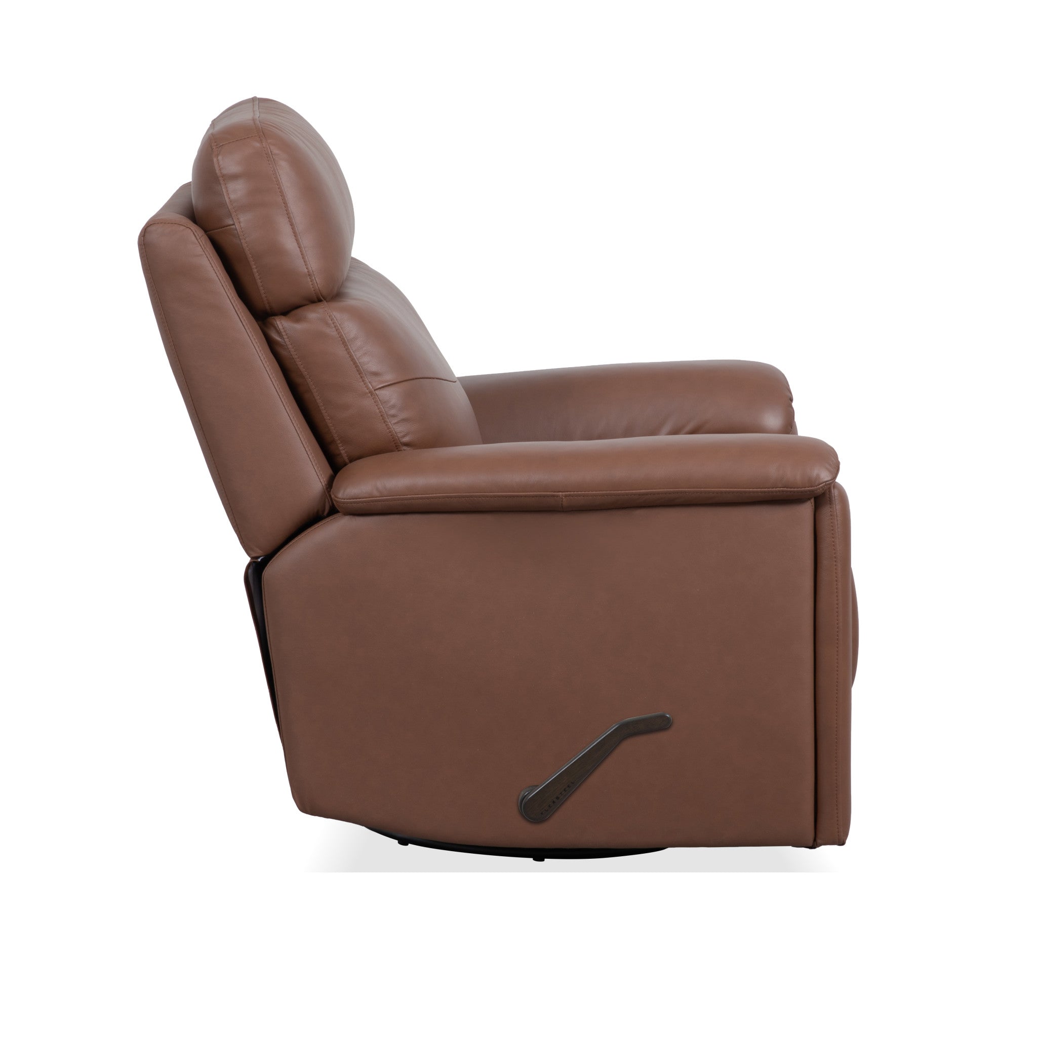 Refined Leather Swivel Gliding Recliner 4 Refined Leather Swivel Gliding Recliner
