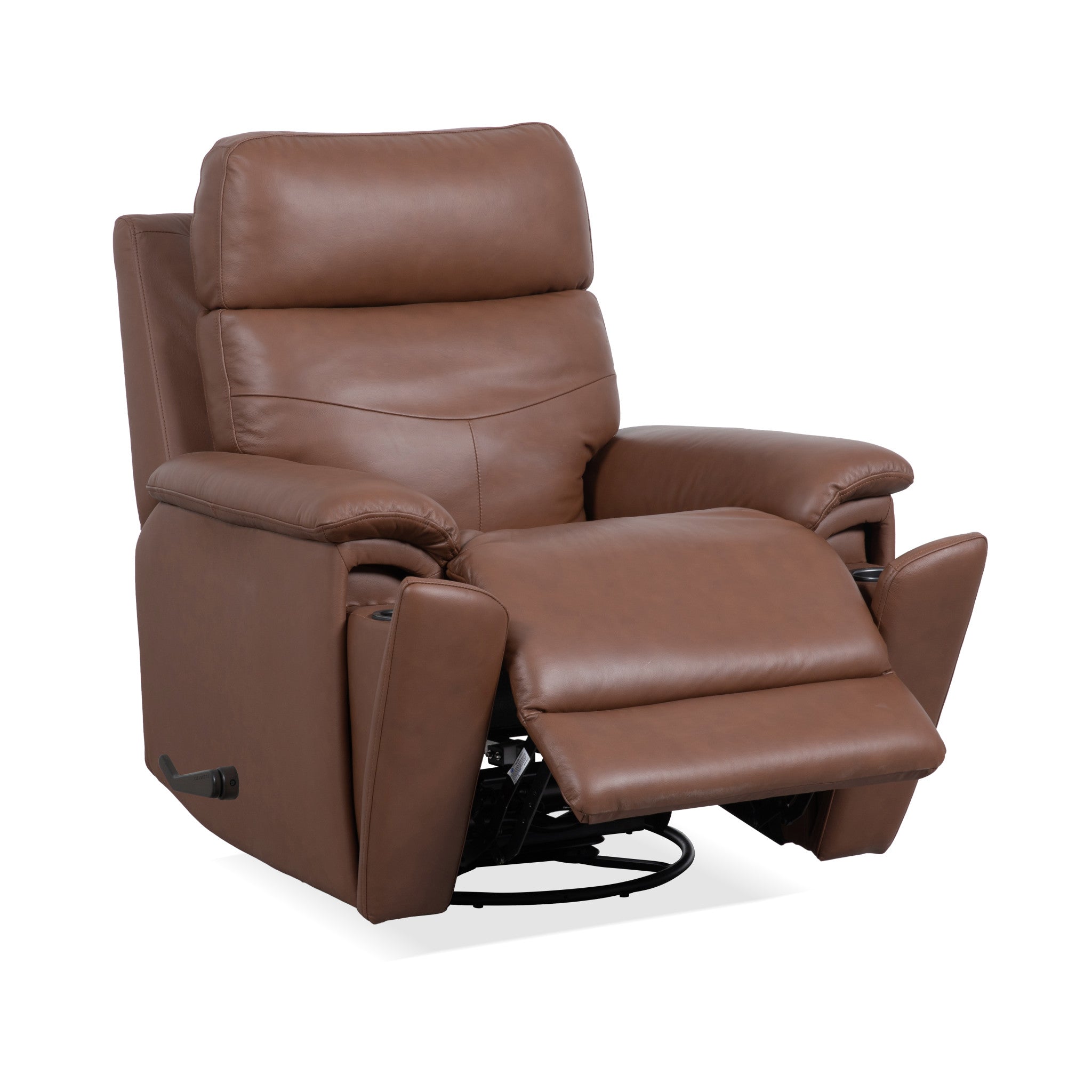 Refined Leather Swivel Gliding Recliner 6 Refined Leather Swivel Gliding Recliner