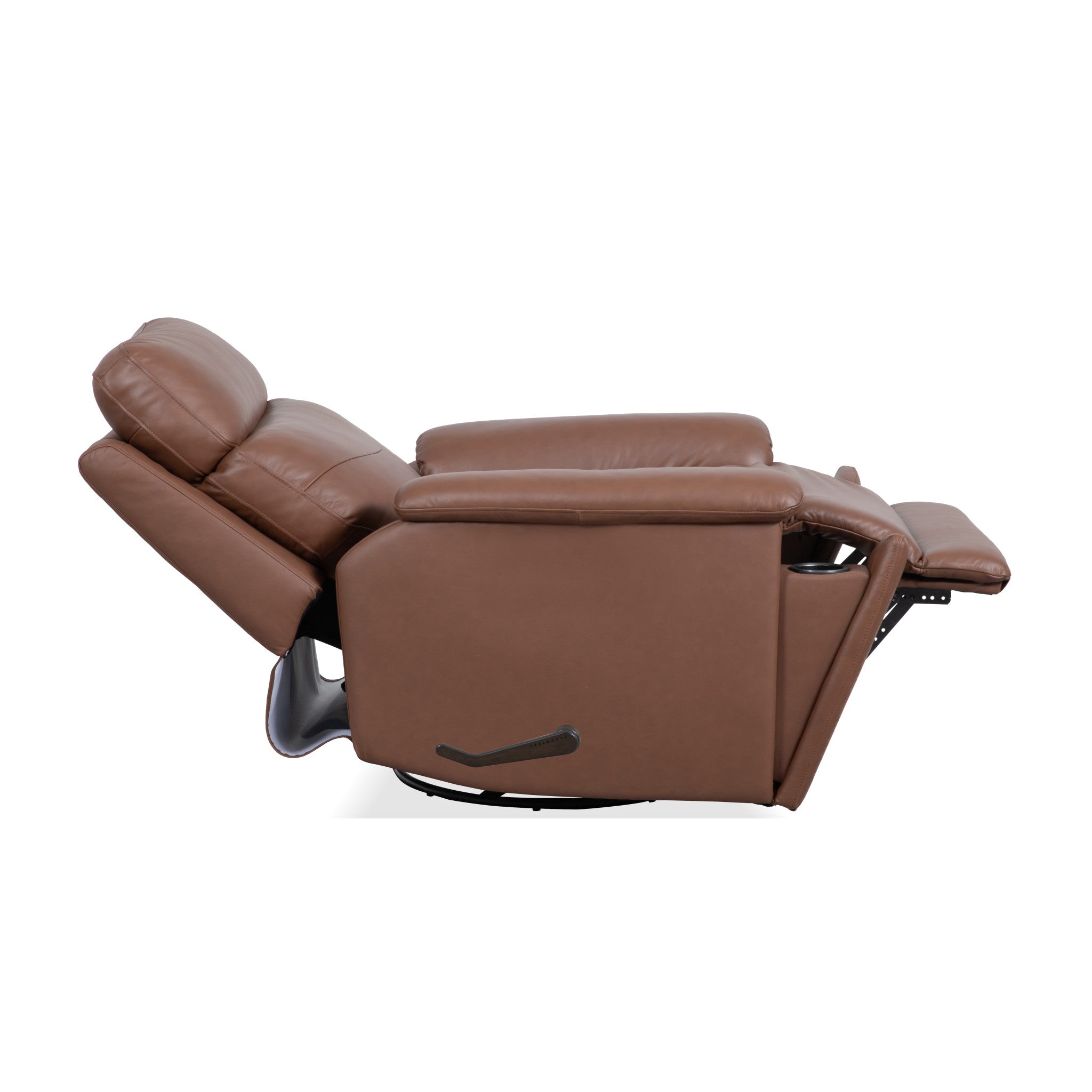 Refined Leather Swivel Gliding Recliner 7 Refined Leather Swivel Gliding Recliner