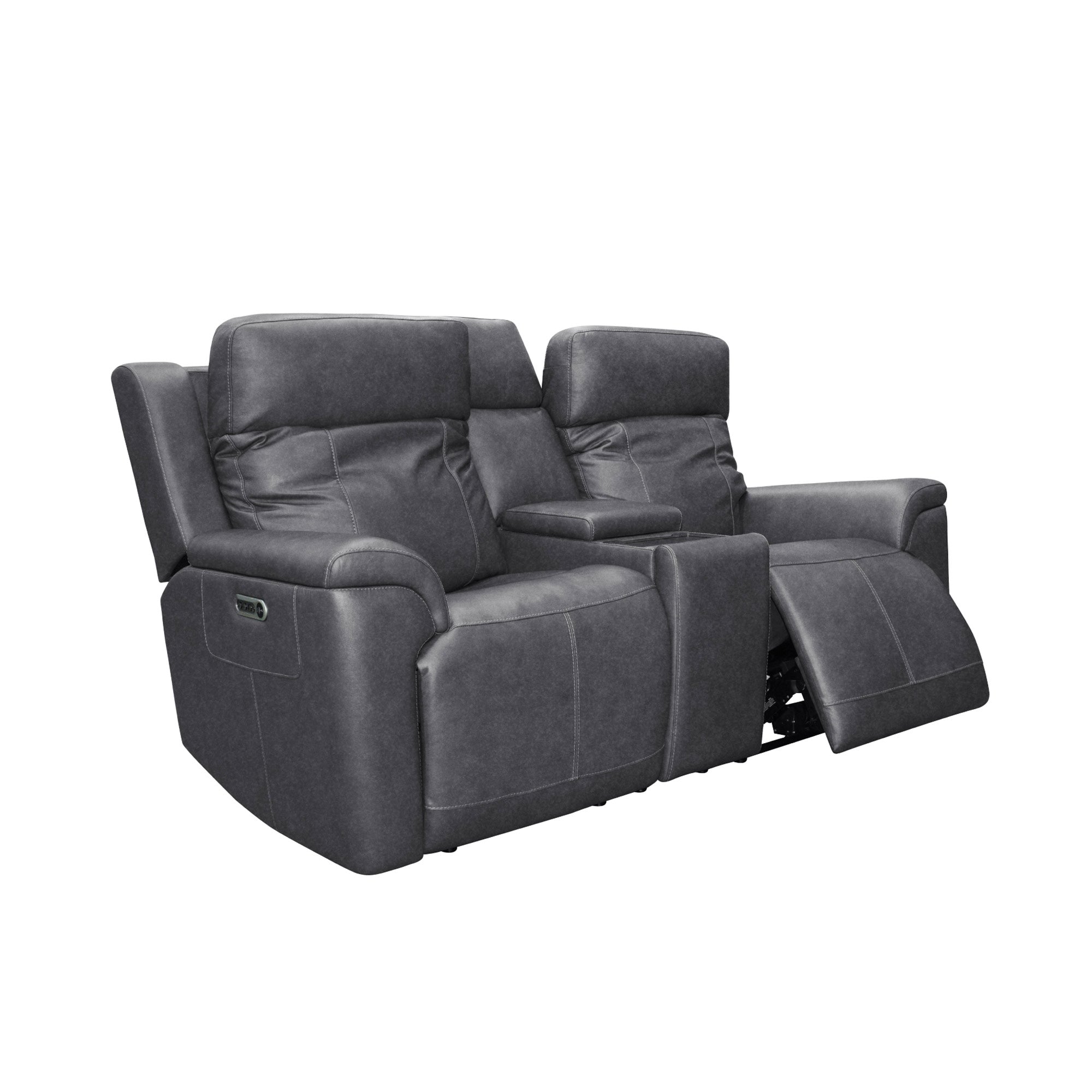 Amelia Charcoal Leather Slumberland Exclusive 11 Amelia Charcoal Leather Slumberland Exclusive