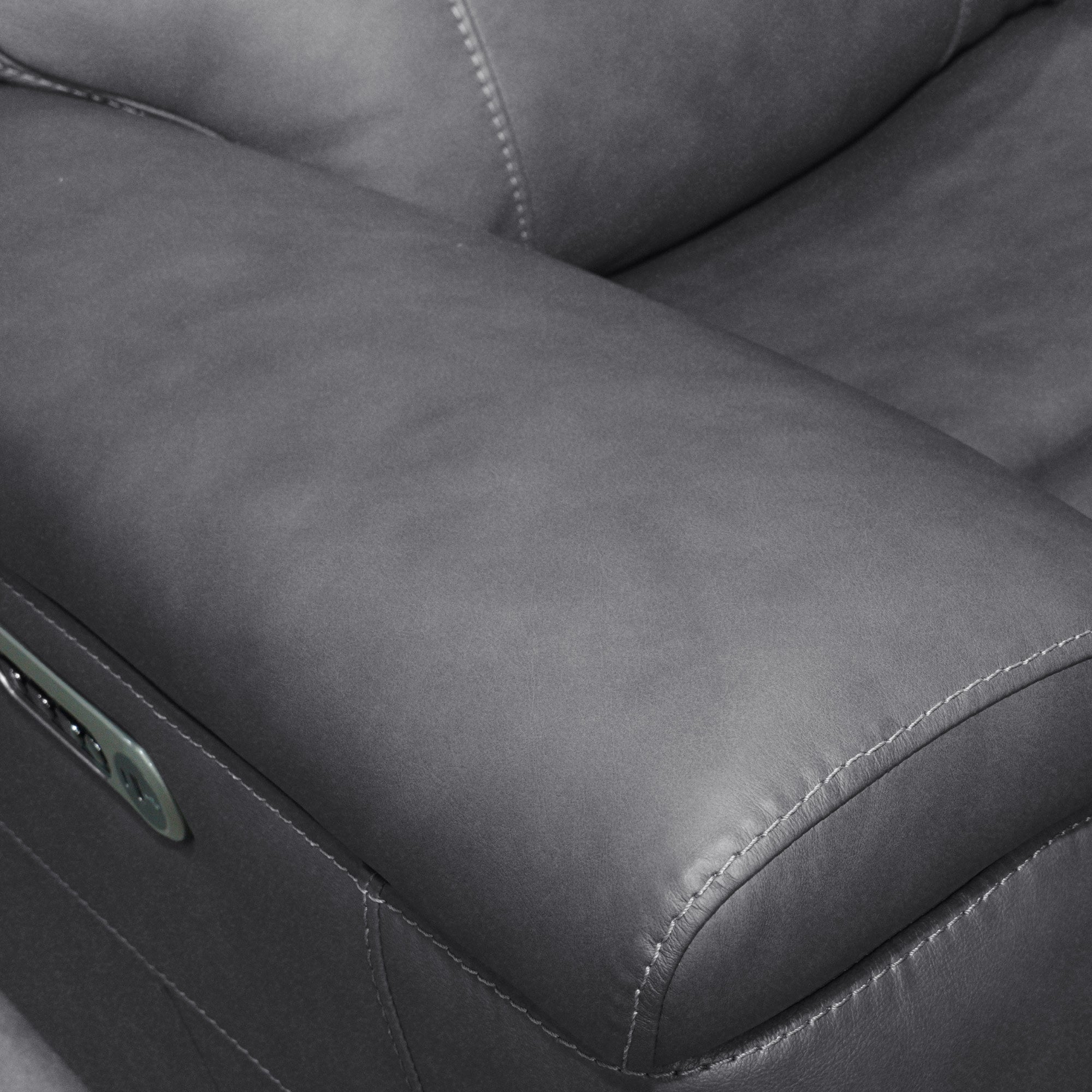 Amelia Charcoal Leather Slumberland Exclusive 13 Amelia Charcoal Leather Slumberland Exclusive