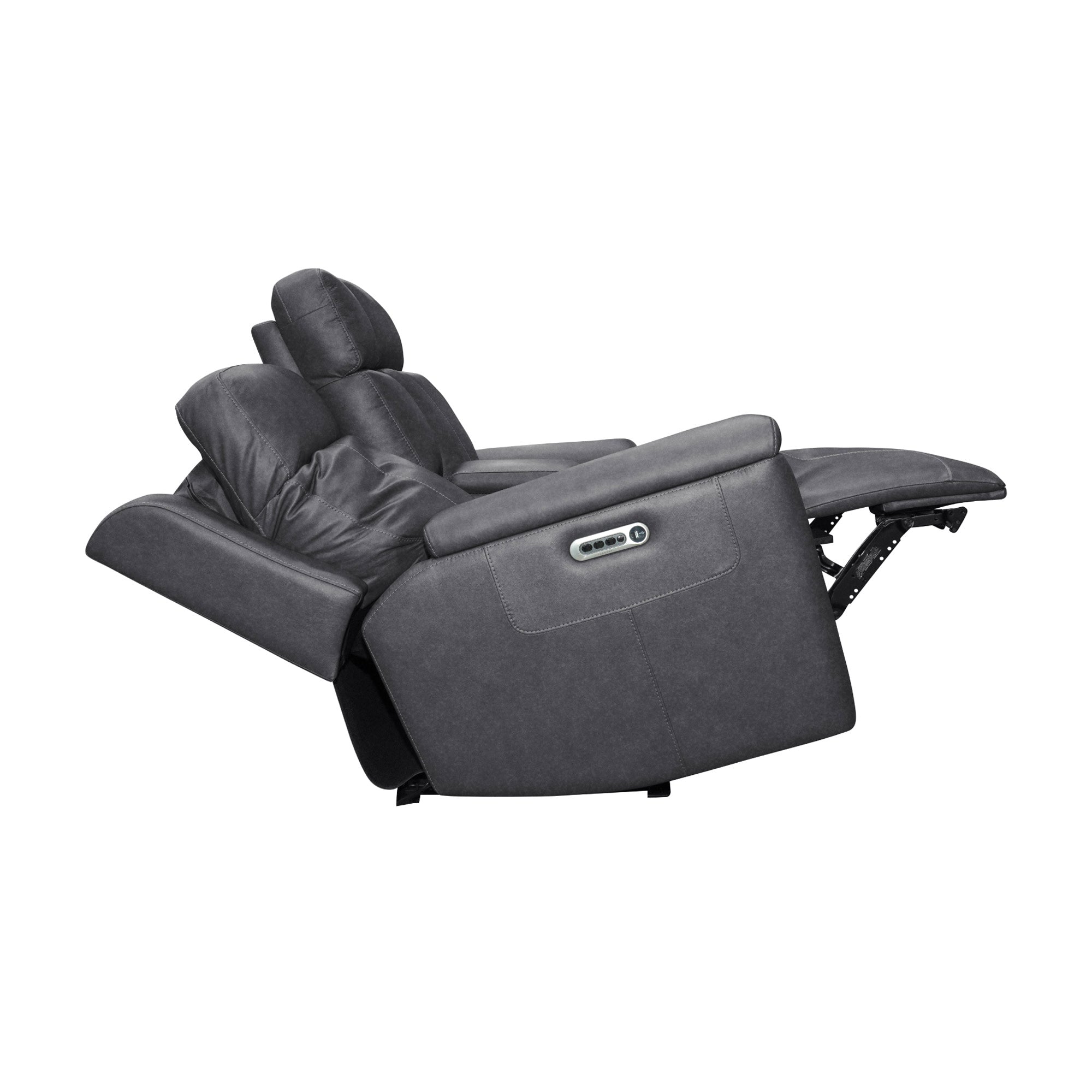 Amelia Charcoal Leather Slumberland Exclusive 15 Amelia Charcoal Leather Slumberland Exclusive