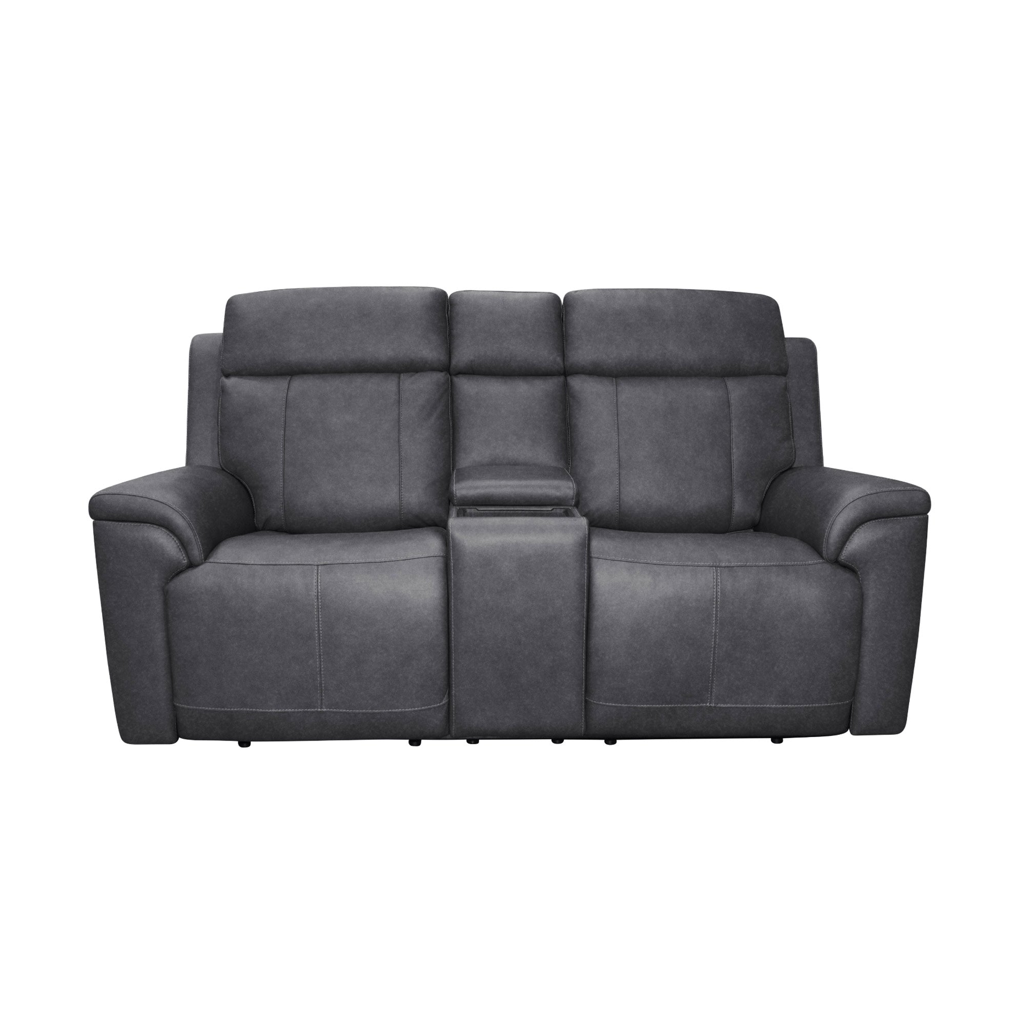 Amelia Charcoal Leather Slumberland Exclusive 4 Amelia Charcoal Leather Slumberland Exclusive