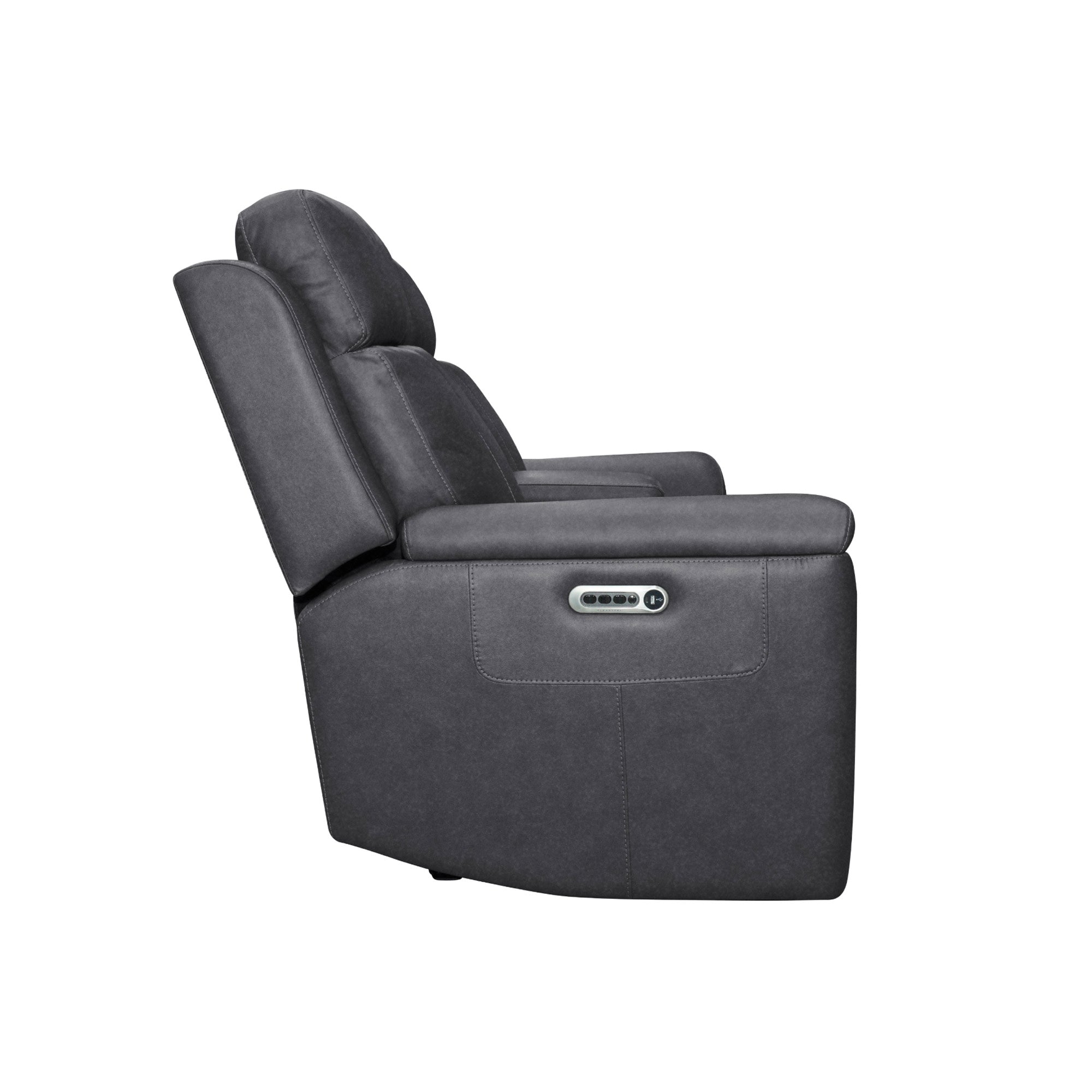 Amelia Charcoal Leather Slumberland Exclusive 5 Amelia Charcoal Leather Slumberland Exclusive