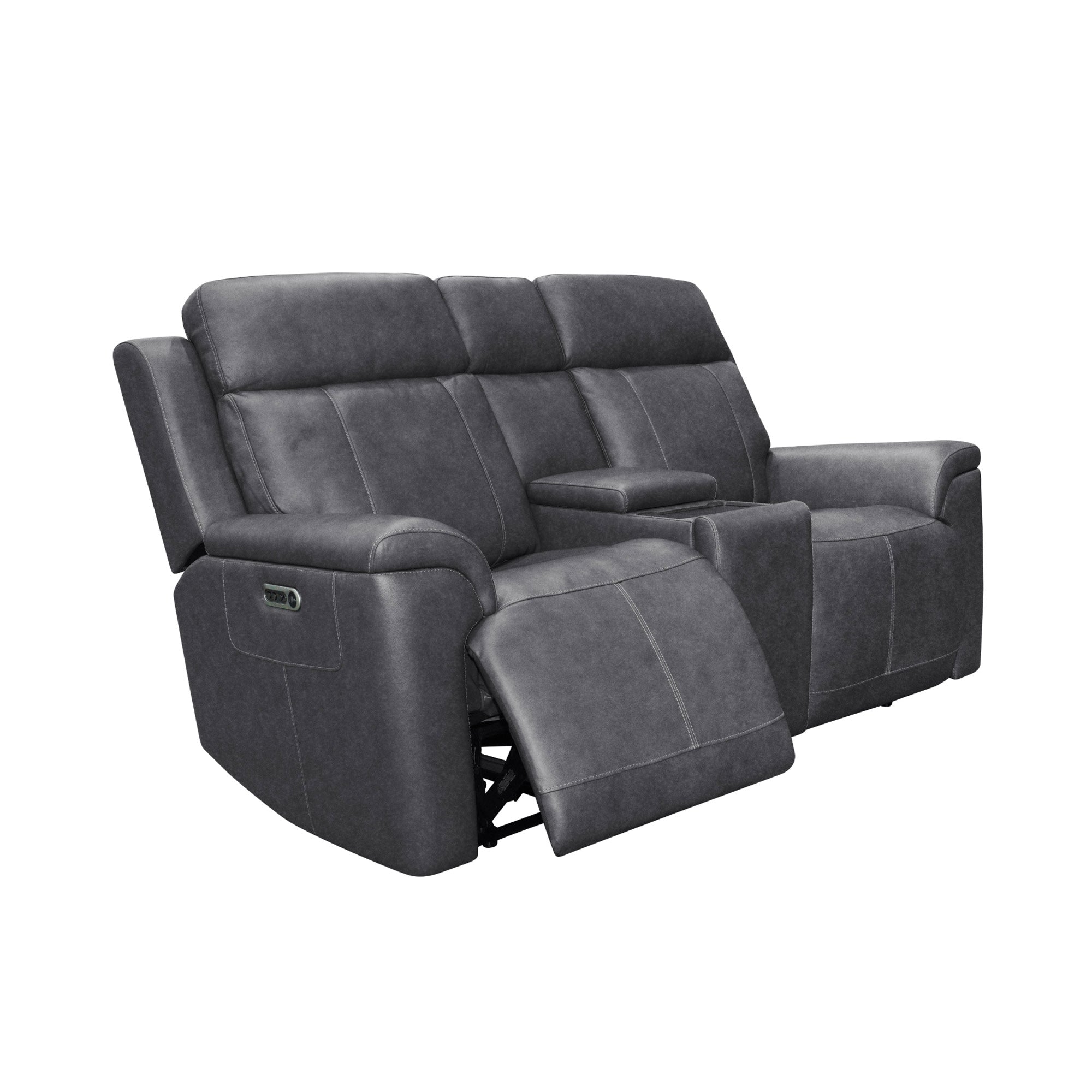 Amelia Charcoal Leather Slumberland Exclusive 10 Amelia Charcoal Leather Slumberland Exclusive