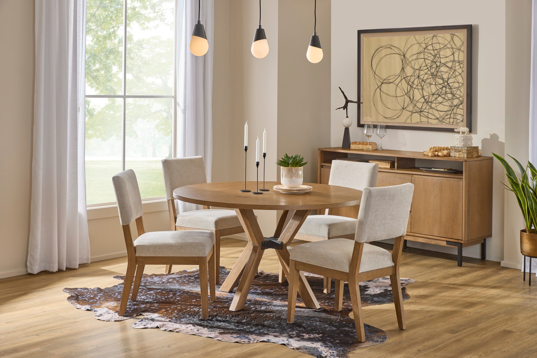 Millwork Brown Round Dining Table 10 Millwork Brown Round Dining Table