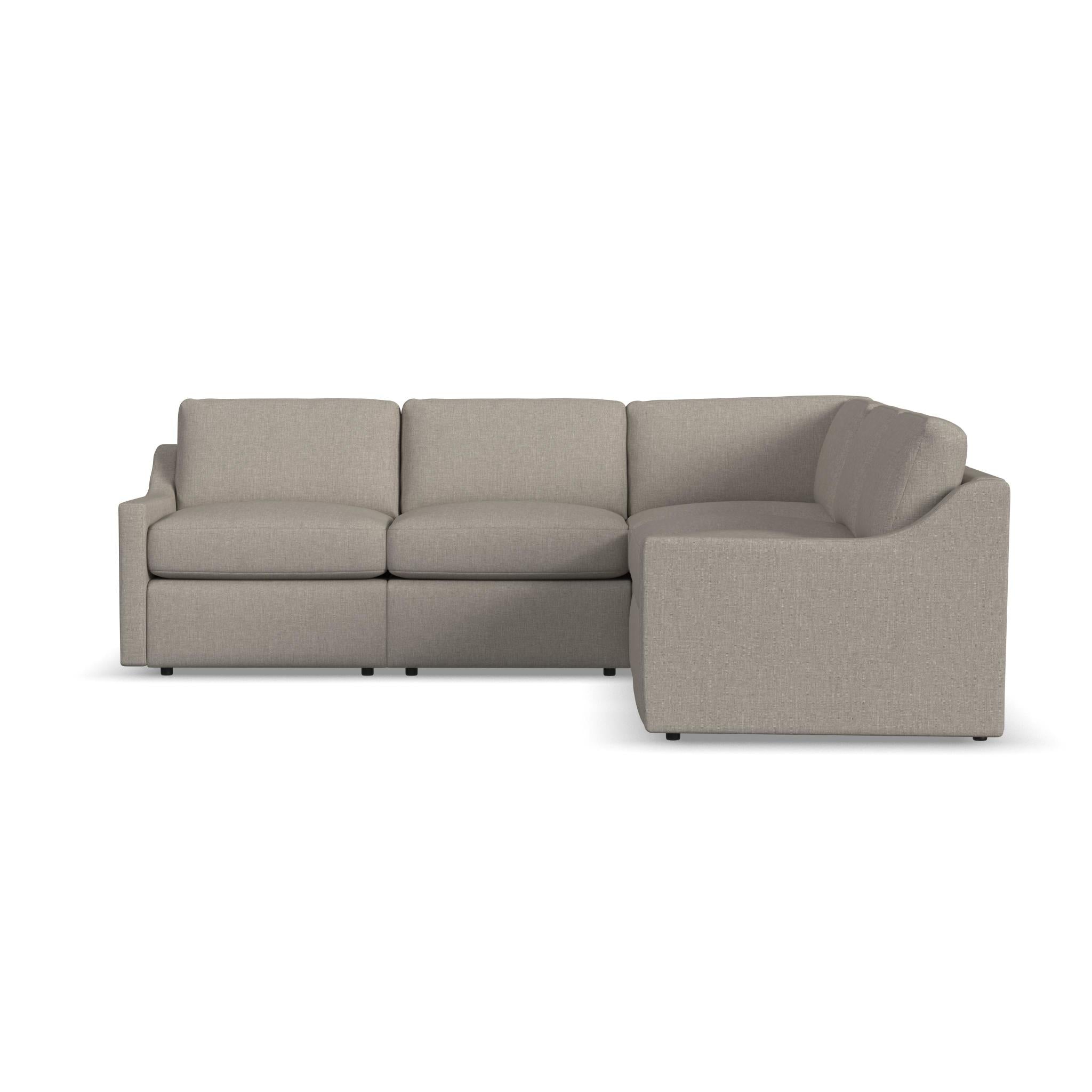 Sky Cast Ash Fabric Outdoor Sectional 4 Sky Cast Ash Fabric Outdoor Sectional