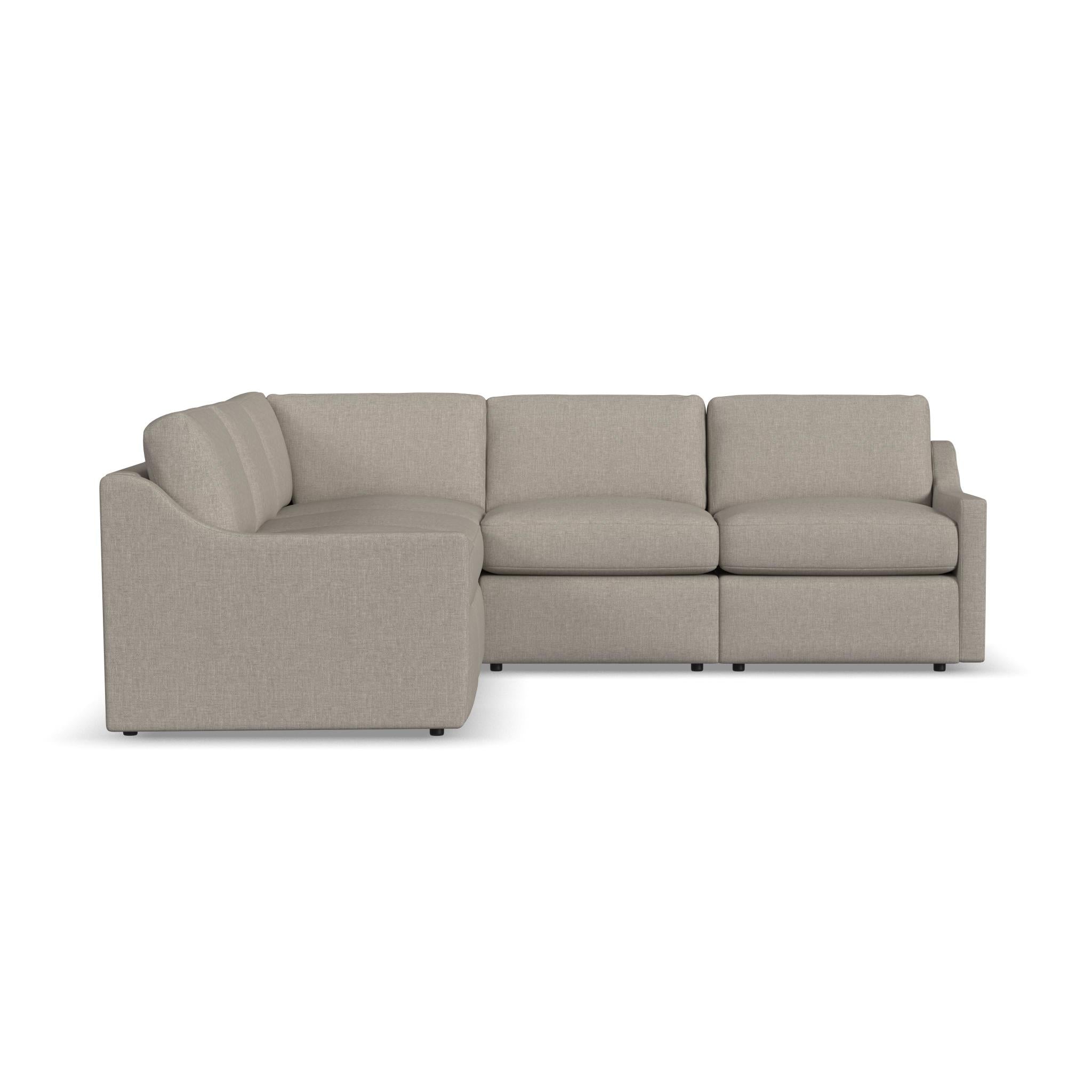 Sky Cast Ash Fabric Outdoor Sectional 5 Sky Cast Ash Fabric Outdoor Sectional