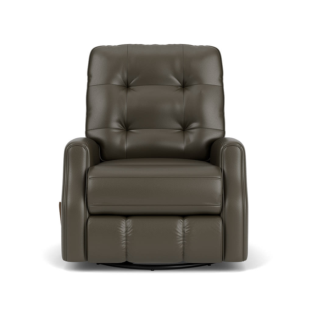 Devon Leather Swivel Gliding Recliner 3 Devon Leather Swivel Gliding Recliner