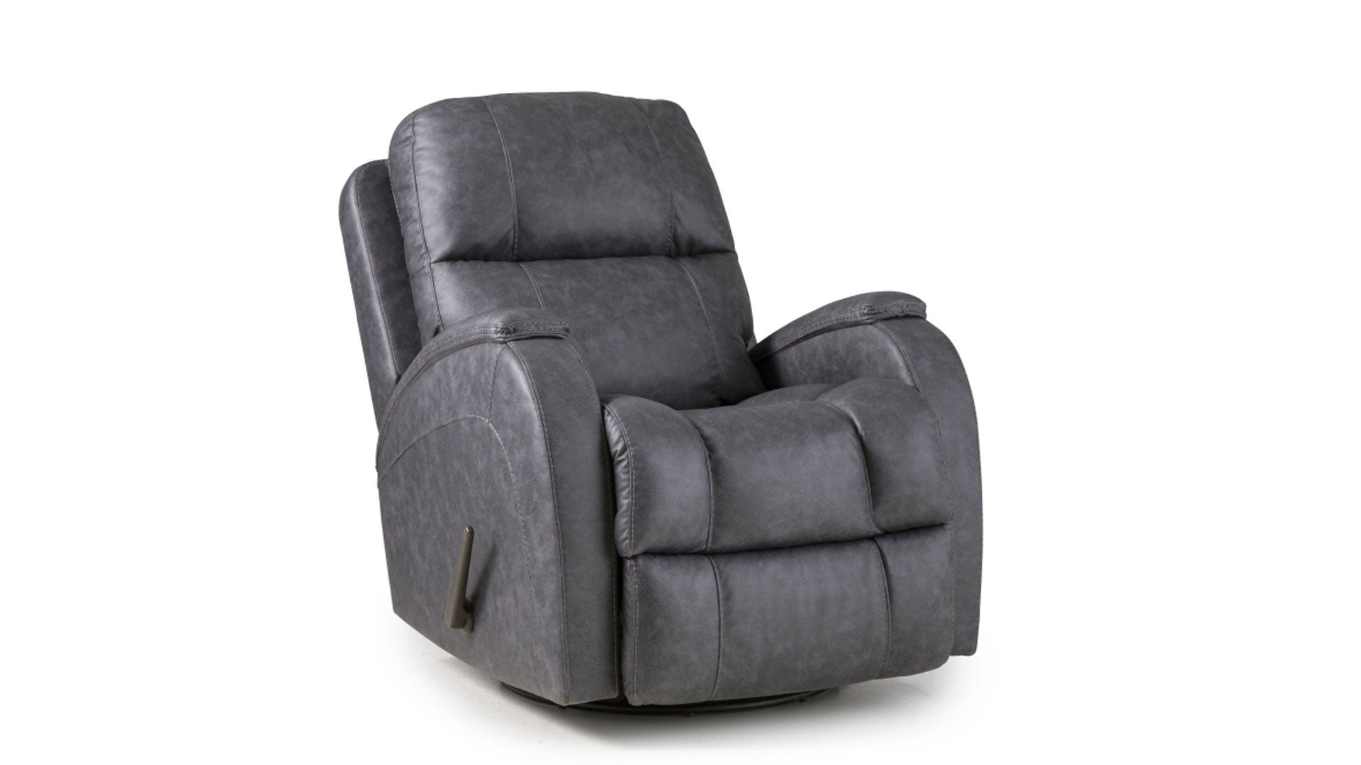 Zena Swivel Glider Recliner in Graphite