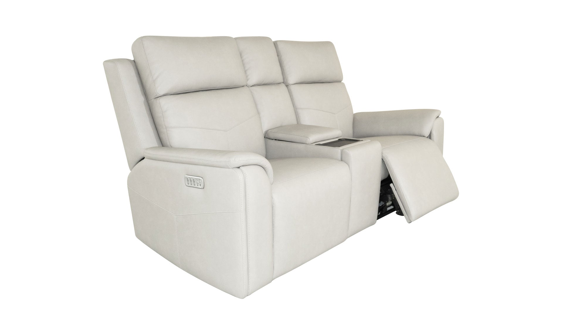 Thunderbird Dove Gray P5 Power Reclining Loveseat w/Massage, Heat, Lumbar, & Pillow Tilt 4 Thunderbird Dove Gray P5 Power Reclining Loveseat w/Massage, Heat, Lumbar, & Pillow Tilt