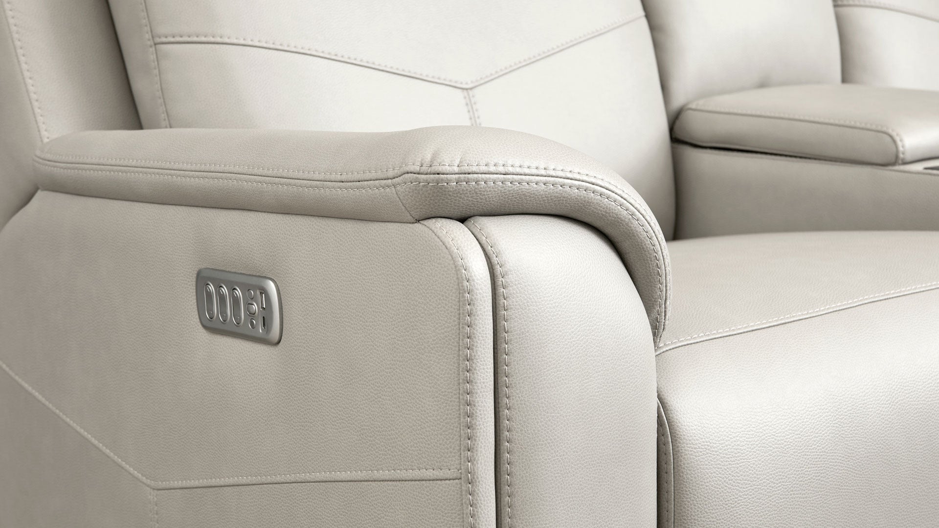 Thunderbird Dove Gray P5 Power Reclining Loveseat w/Massage, Heat, Lumbar, & Pillow Tilt 6 Thunderbird Dove Gray P5 Power Reclining Loveseat w/Massage, Heat, Lumbar, & Pillow Tilt
