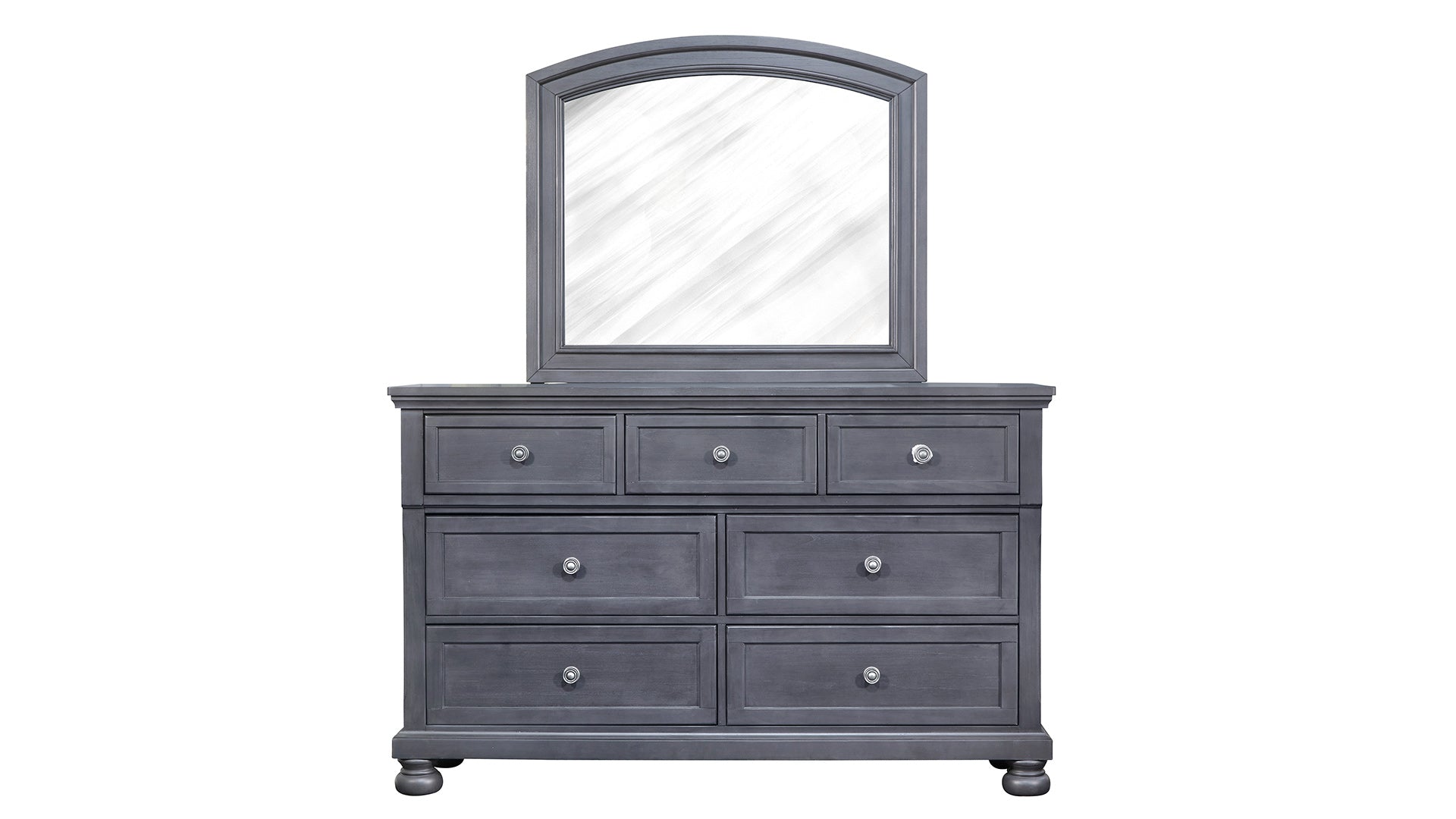 3 Pc Soriah Grey Queen Bedroom Set (Queen Bed, Dresser/Mirror, & Nightstand)