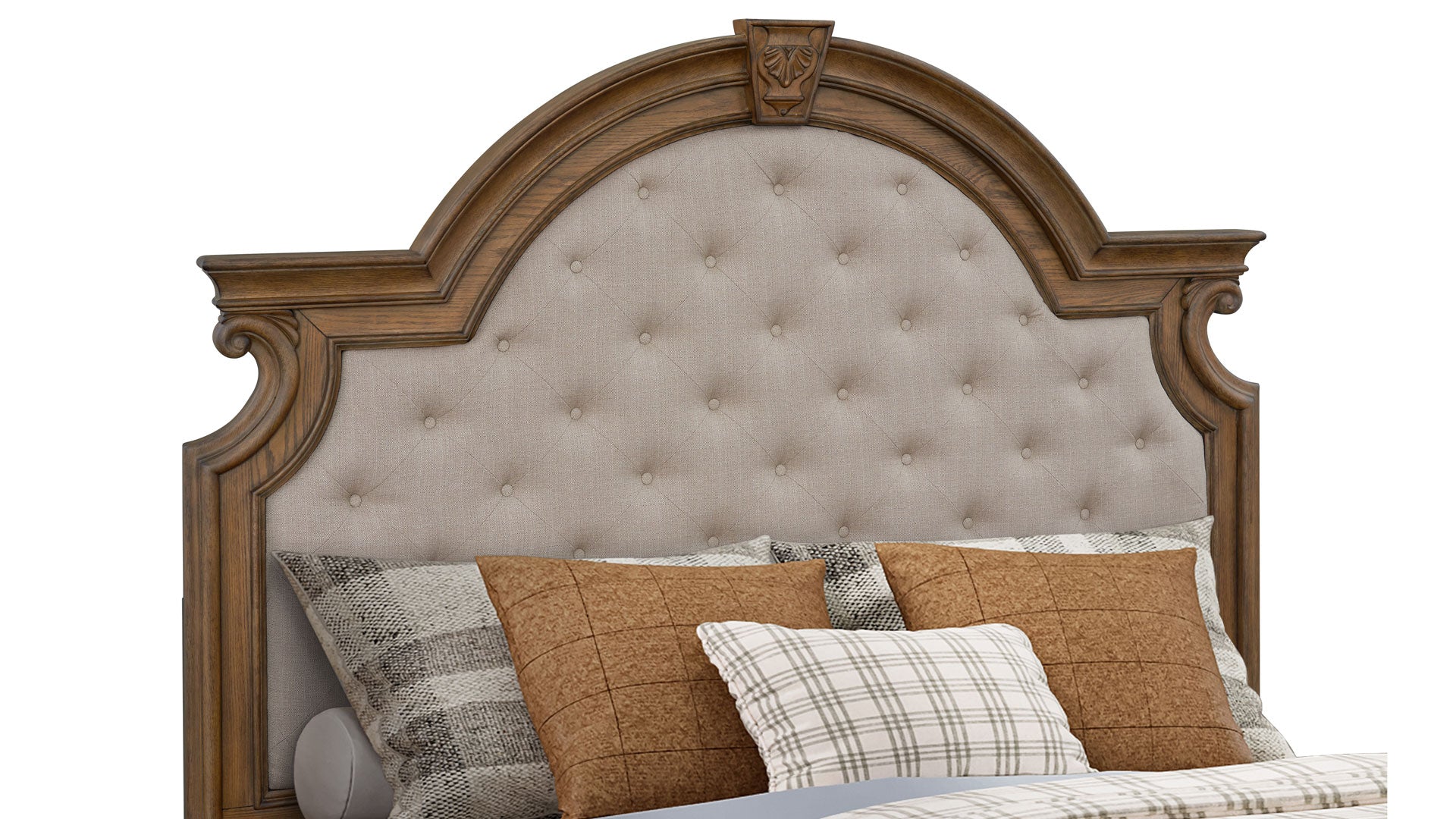 King Size Tanglewood Upholstered Storage Bed Frame 4 3 Pc Tanglewood King Bedroom Set (King Bed, Dresser/Mirror, & Nightstand)