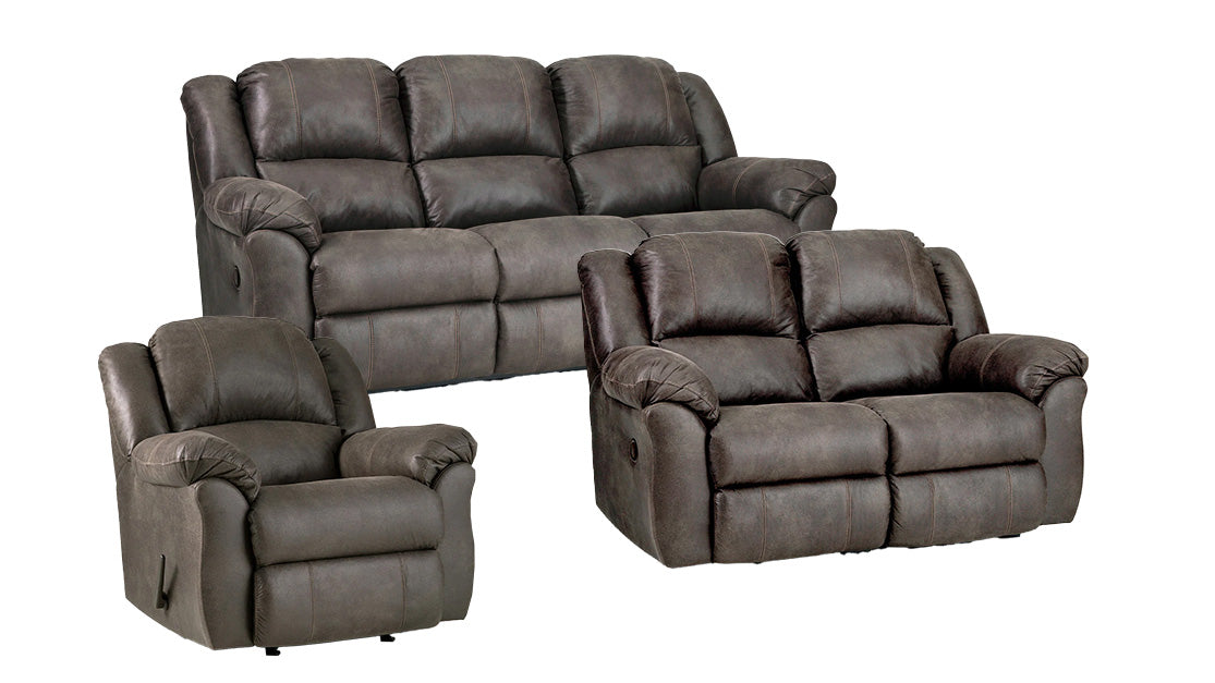 3 Pc Tumbleweed Manual Reclining Set