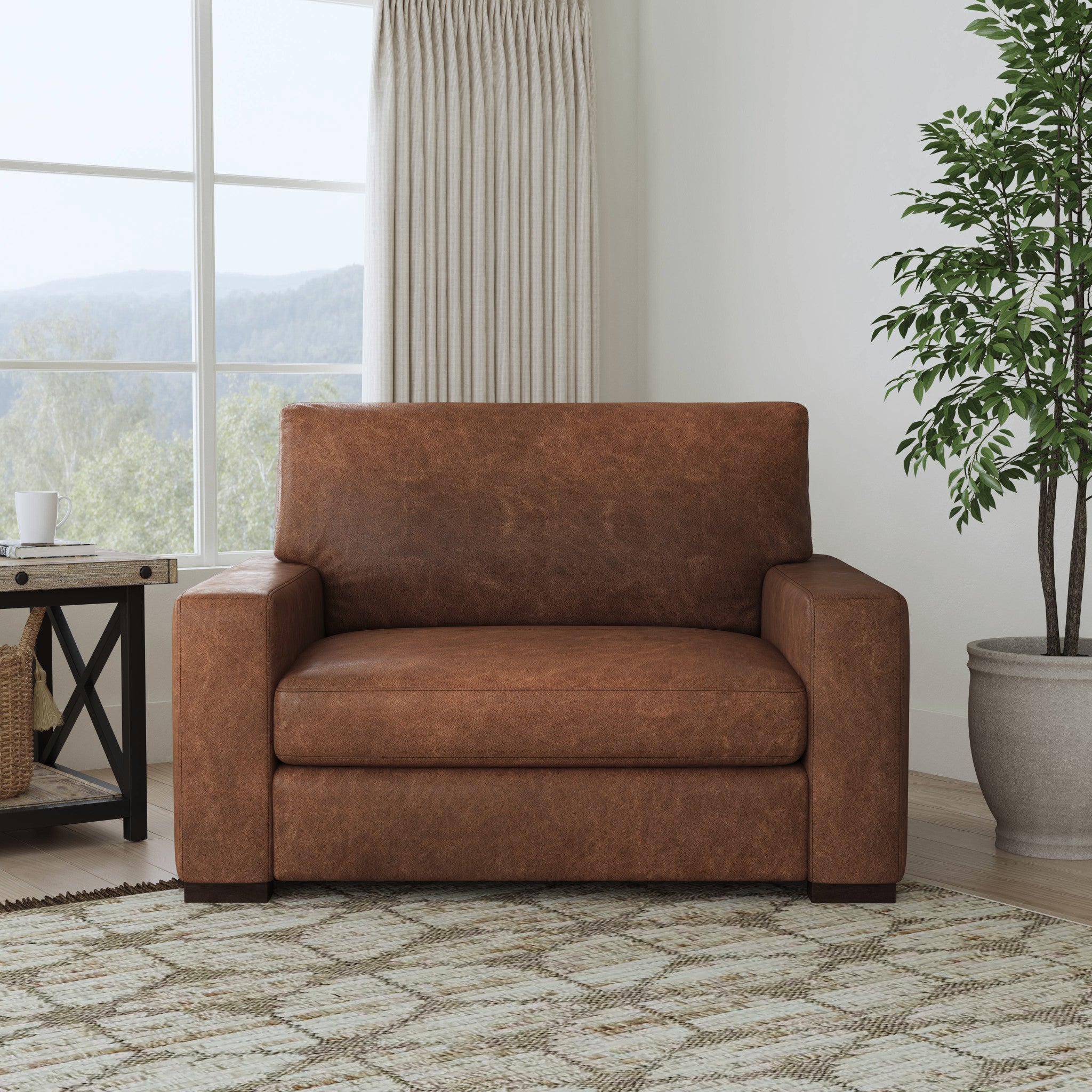 Endurance Chestnut Leather Chair 3 Endurance Chestnut Leather Chair