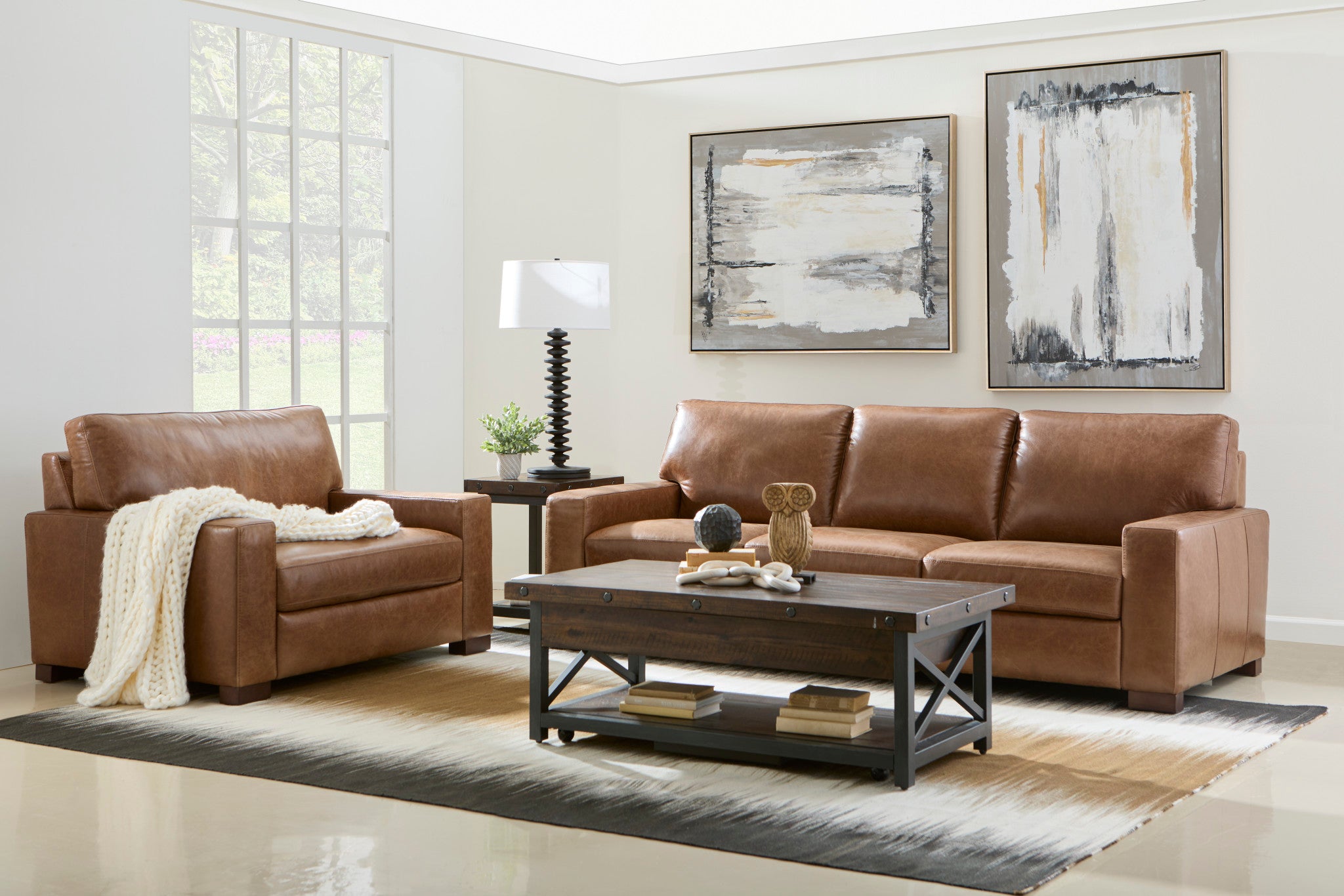 Endurance Chestnut Leather Chair 8 Endurance Chestnut Leather Chair