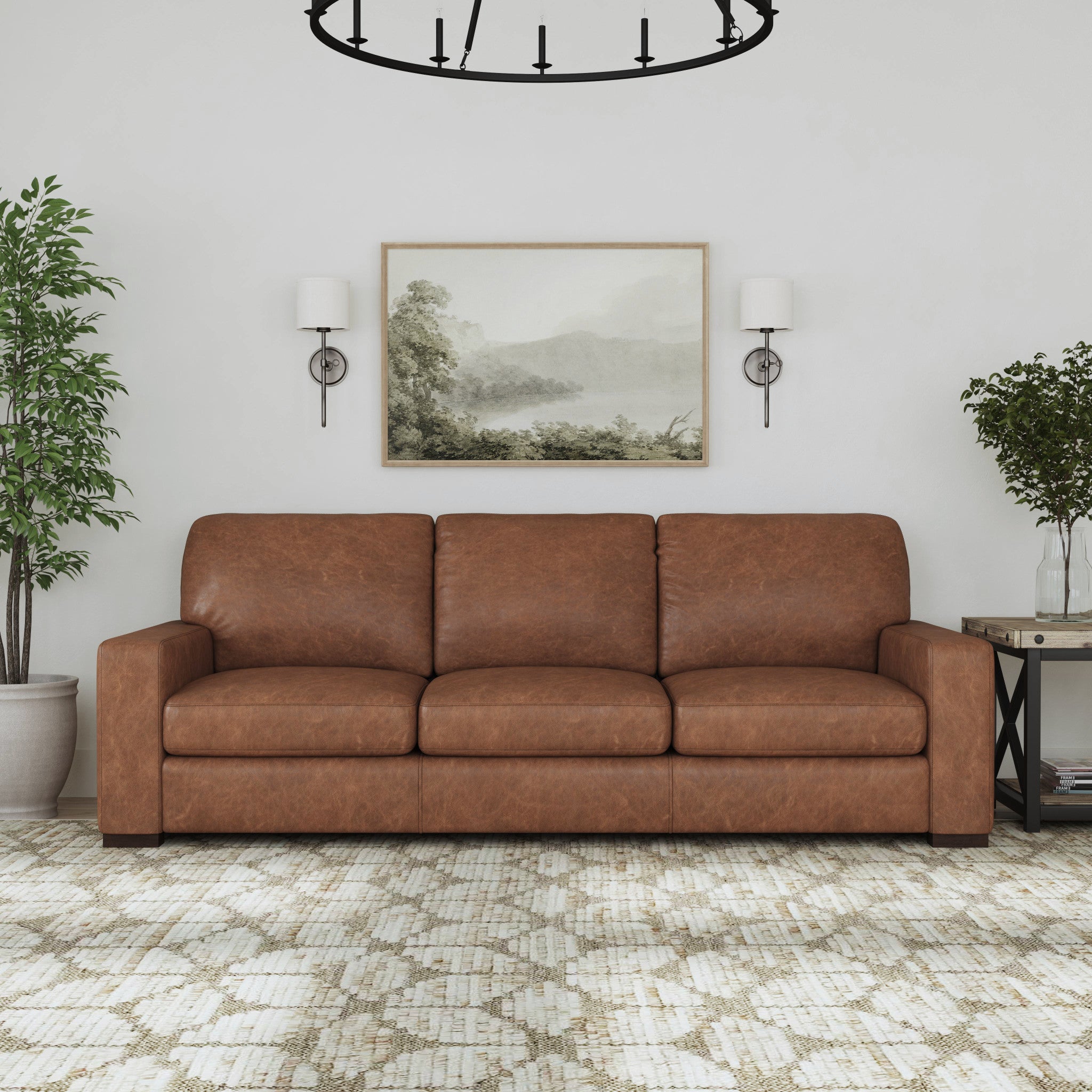 Endurance Chestnut Leather Sofa 3 Endurance Chestnut Leather Sofa