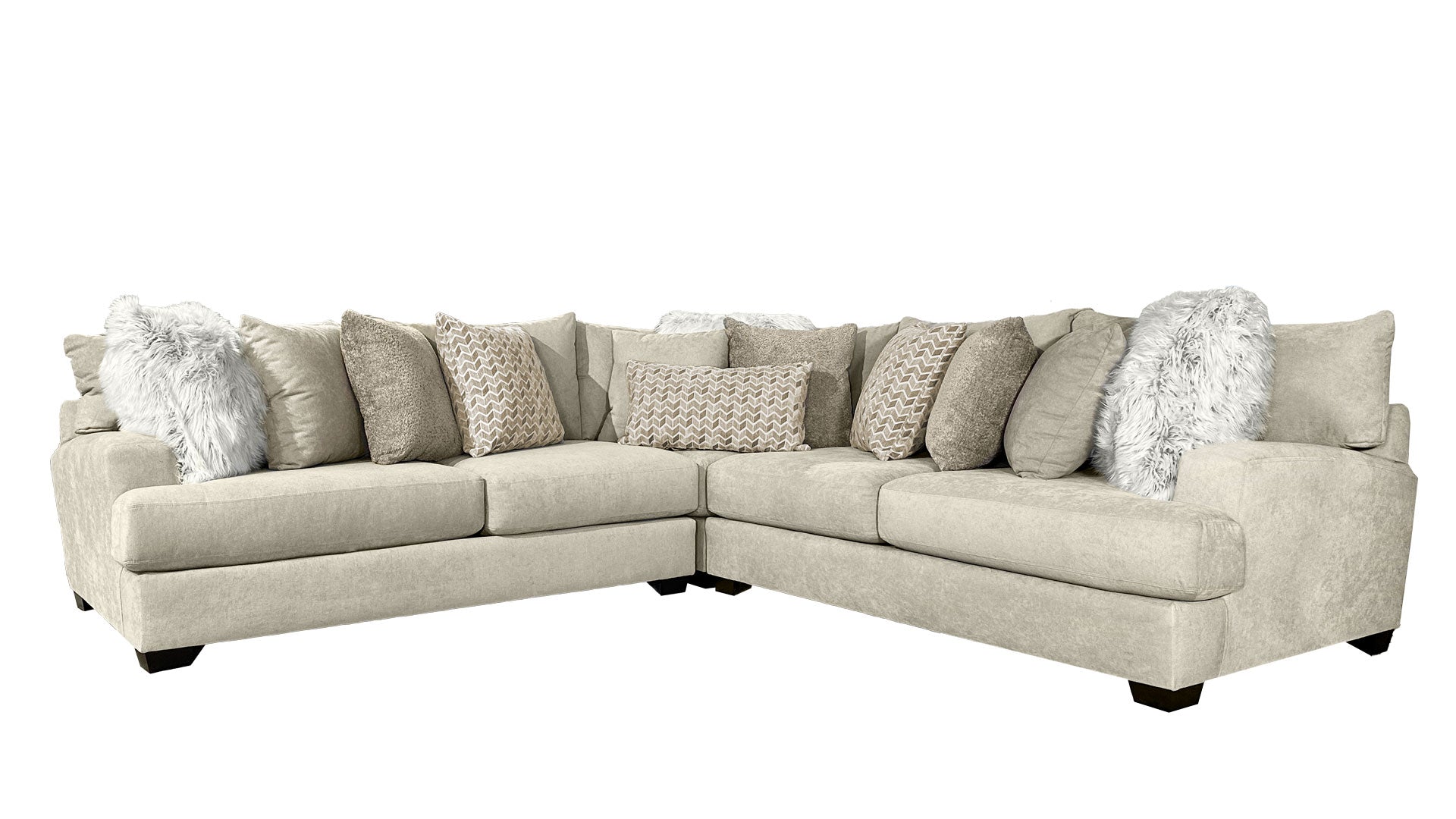 3pc SENSATION CREAM SECTIONAL