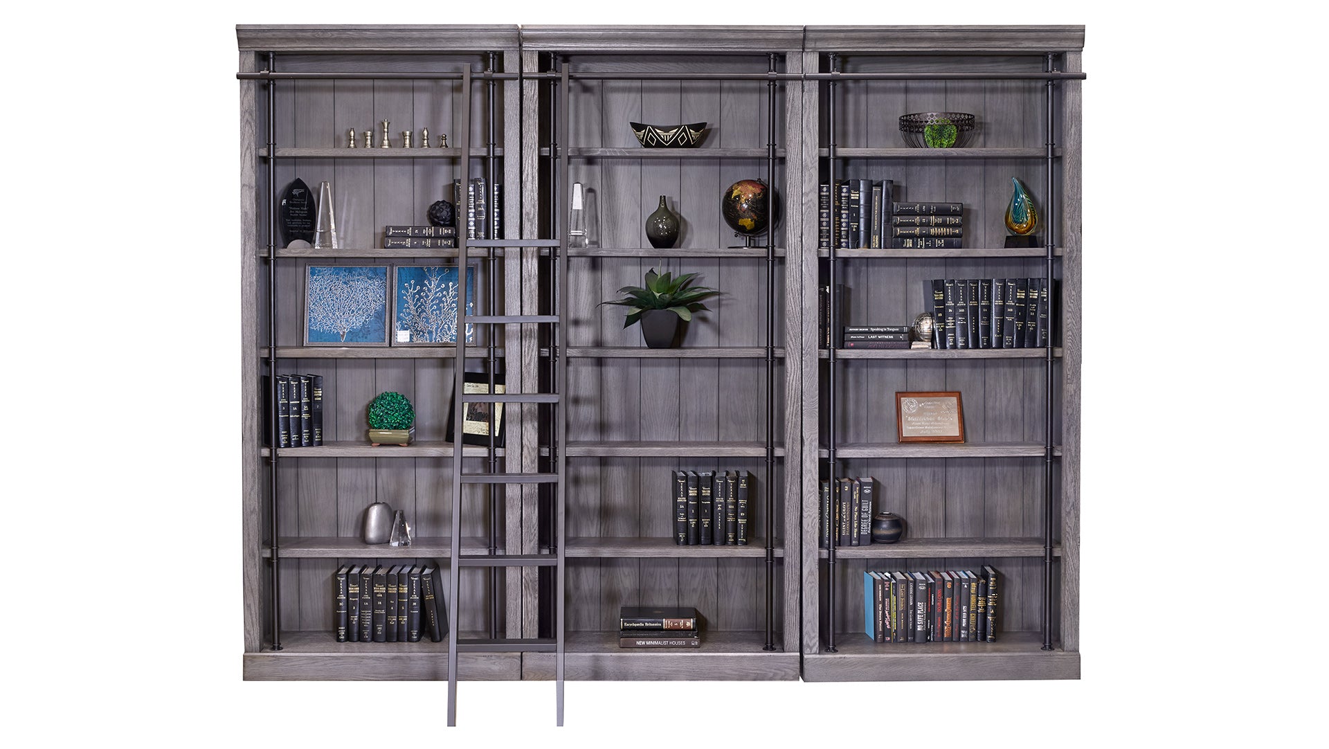 Avondale Rustic Bookcase and Ladder