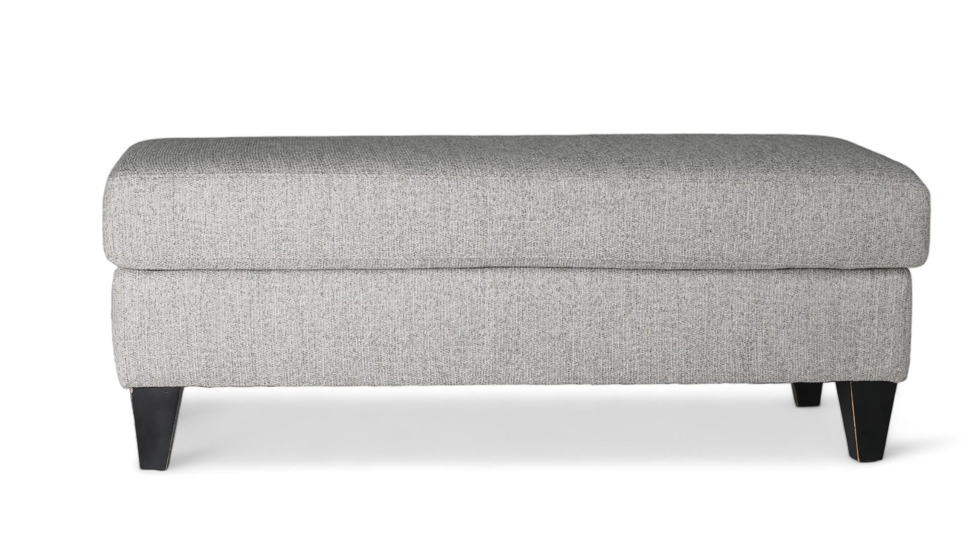Billow Pewter Ottoman