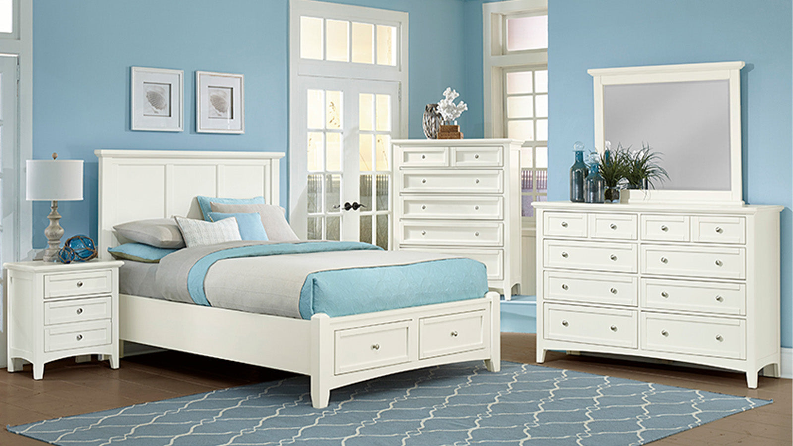 Bonanza White Nightstand 3 Bonanza White Nightstand