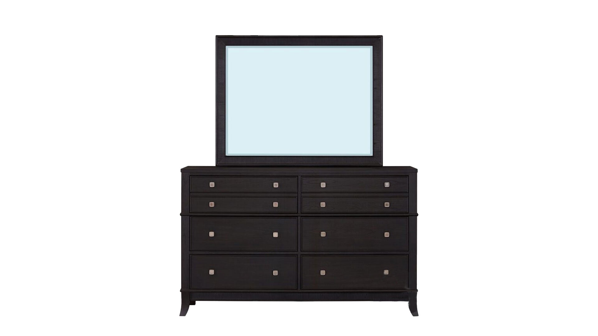 BURTON BLACK DRESSER & MIRROR