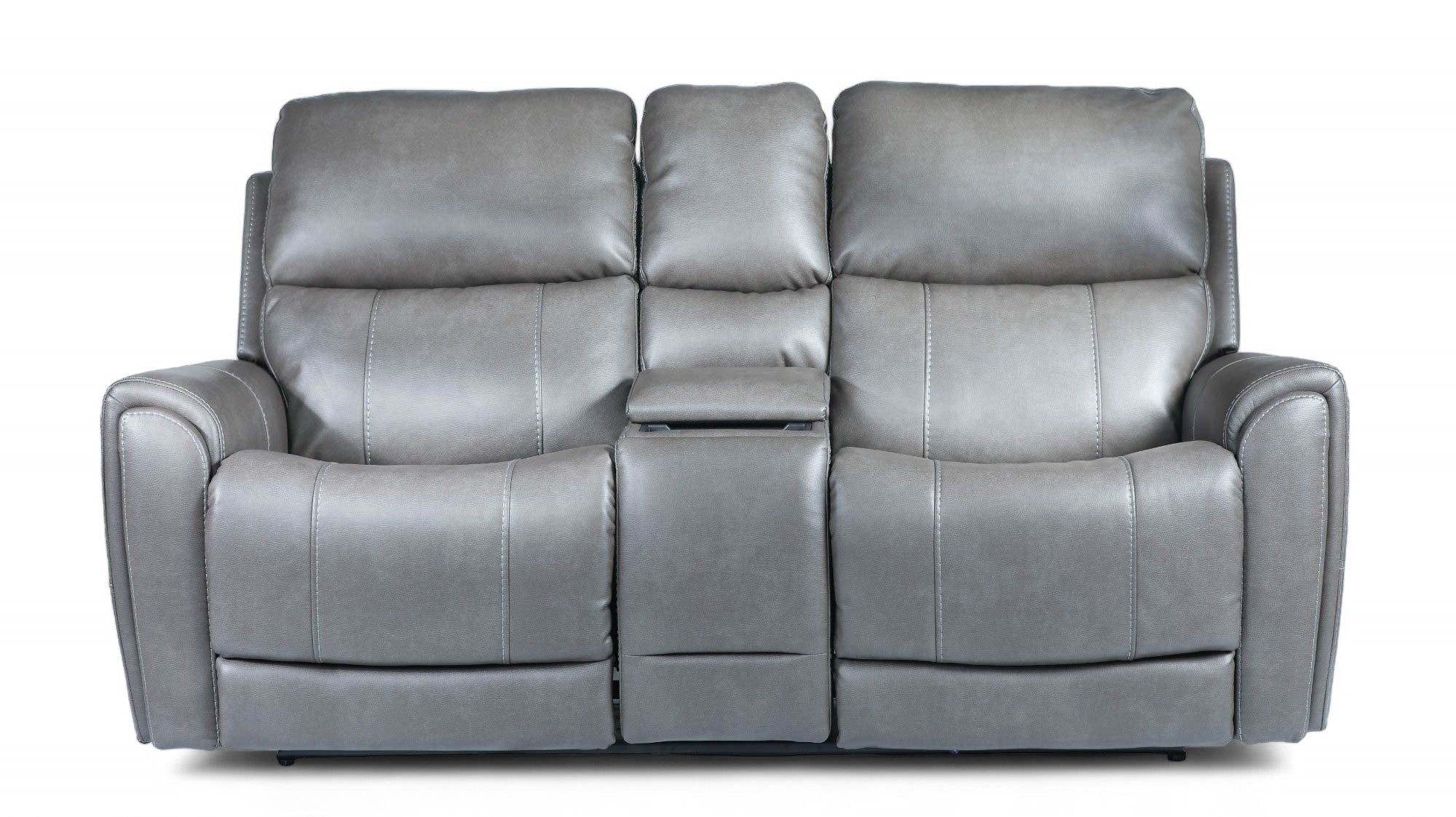 Cougar Dark Grey P3 Power Reclining Loveseat w/Console