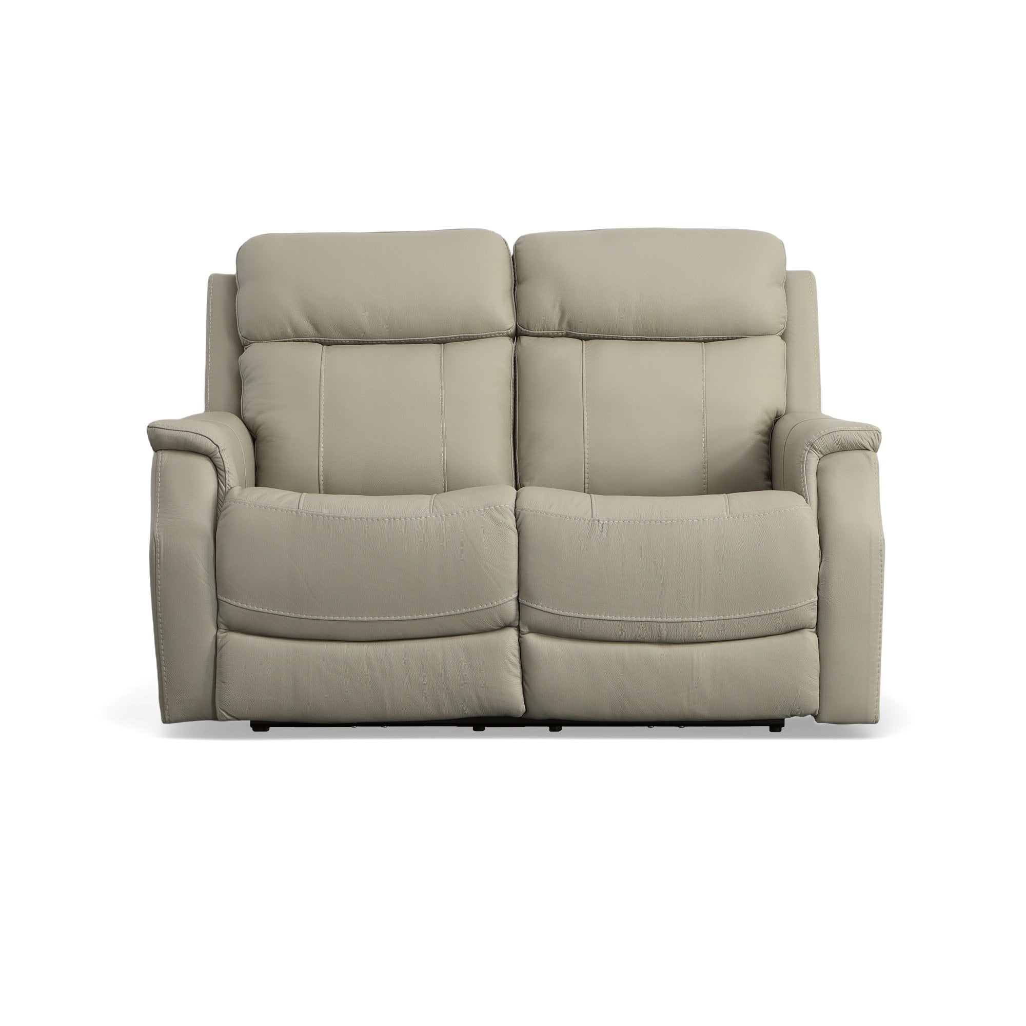 Easton Dove Leather Power Reclining Loveseat with Power Headrests & Lumbar 3 Easton Dove Leather Power Reclining Loveseat with Power Headrests & Lumbar