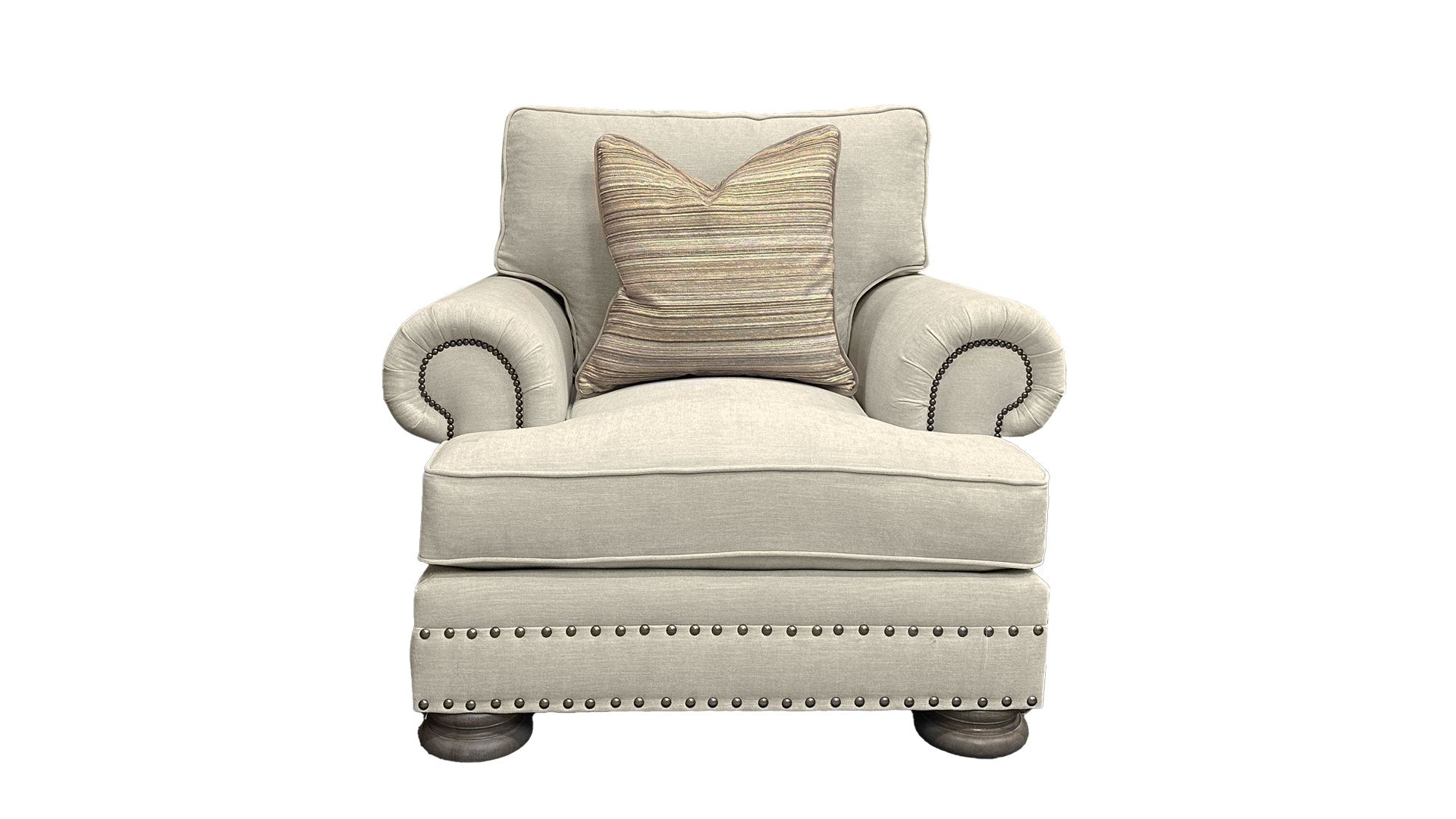 FOSTER TAUPE ACCENT CHAIR