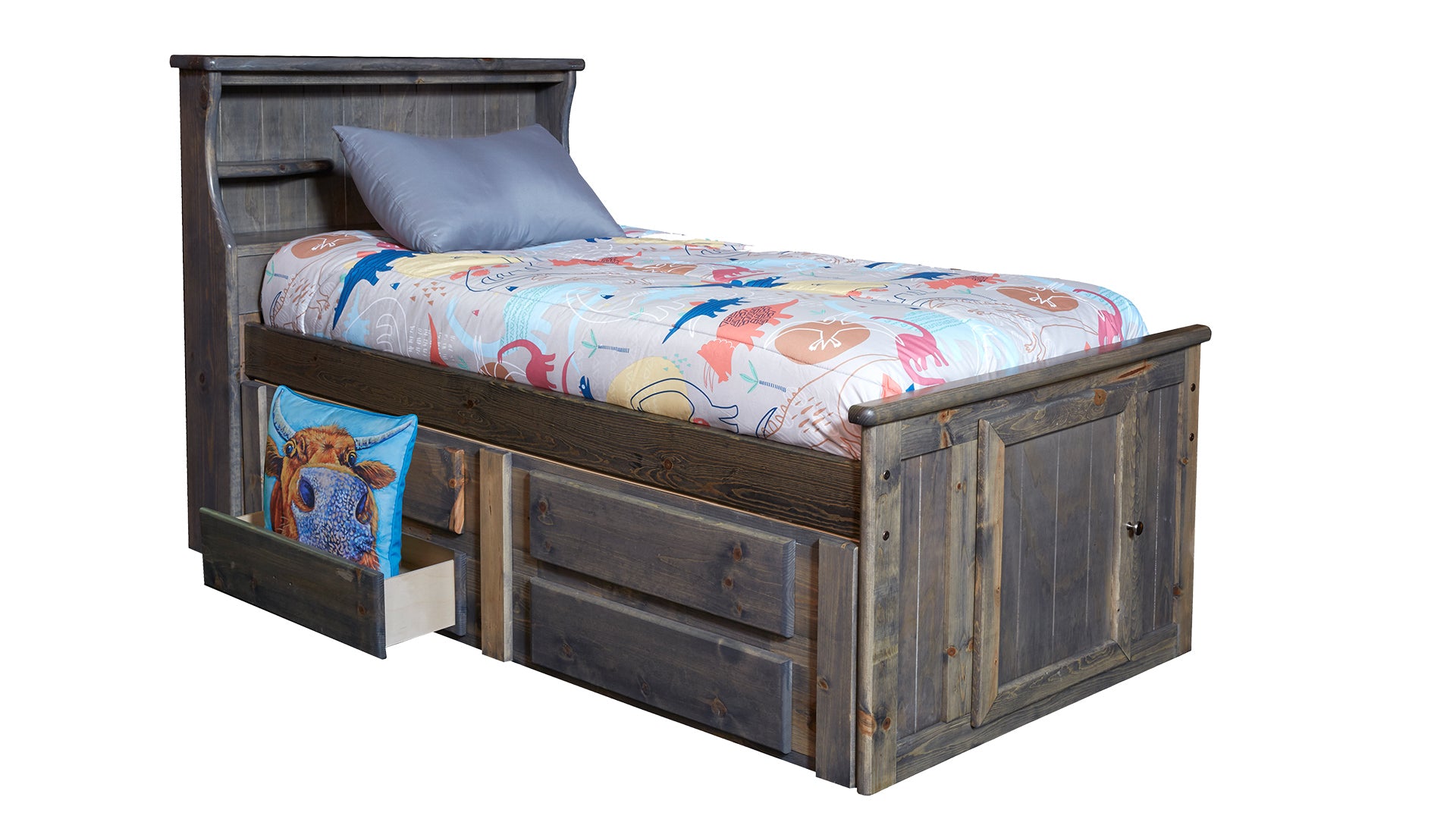 Full Size Turkey Creek Rustic Gray Captains w/Underdrawer Storage Bed Frame 3 Full Size Turkey Creek Rustic Gray Captains w/Underdrawer Storage Bed Frame