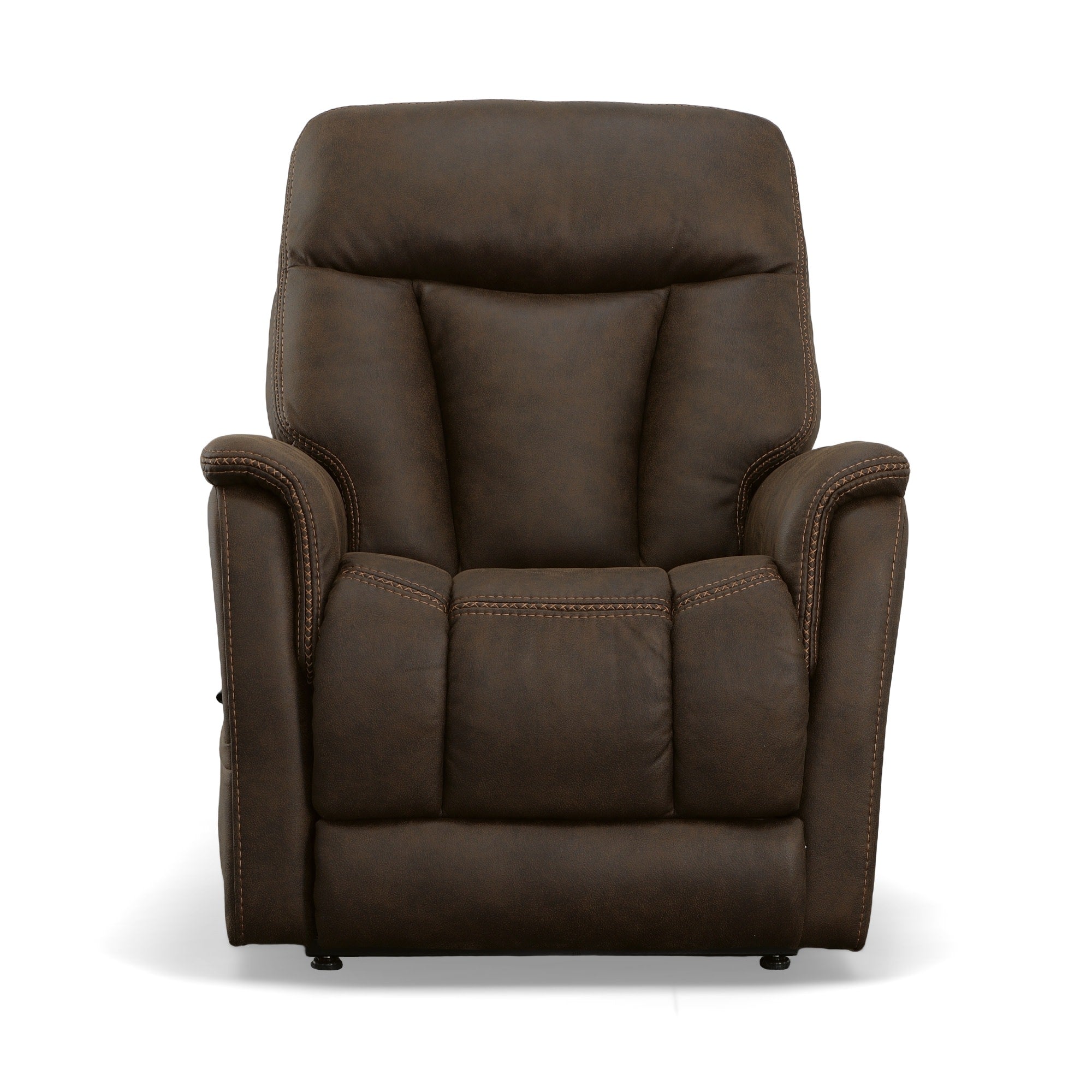 Atlas Walnut Fabric Power Lift Recliner with Power Headrest & Lumbar 4 Atlas Walnut Fabric Power Lift Recliner with Power Headrest & Lumbar