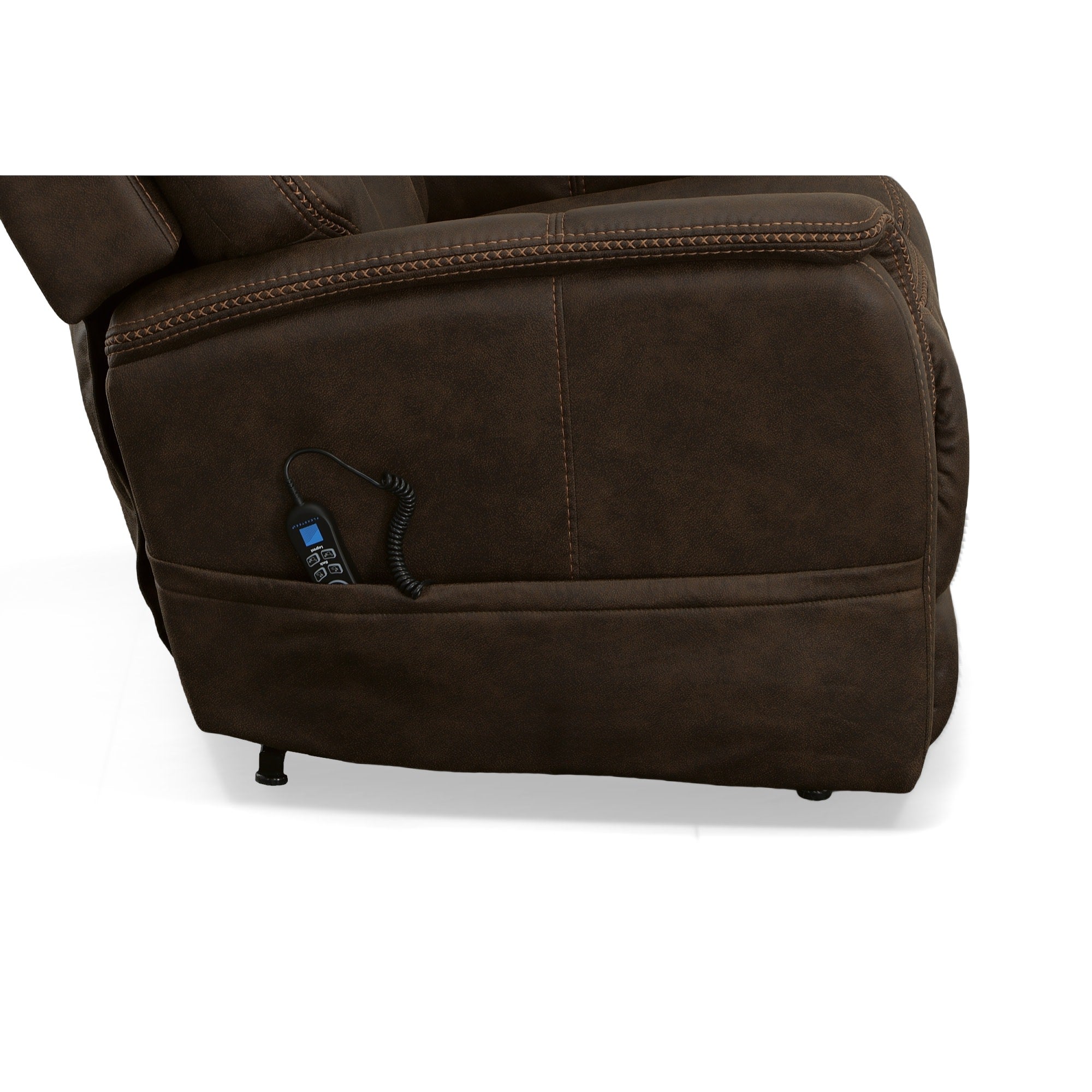 Atlas Walnut Fabric Power Lift Recliner with Power Headrest & Lumbar 10 Atlas Walnut Fabric Power Lift Recliner with Power Headrest & Lumbar
