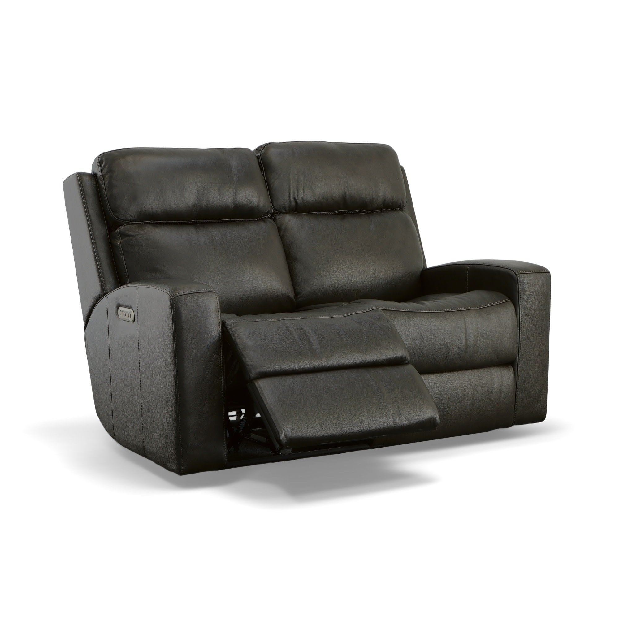 Cody Shadow Leather Power Reclining Loveseat with Power Headrests 5 Cody Shadow Leather Power Reclining Loveseat with Power Headrests