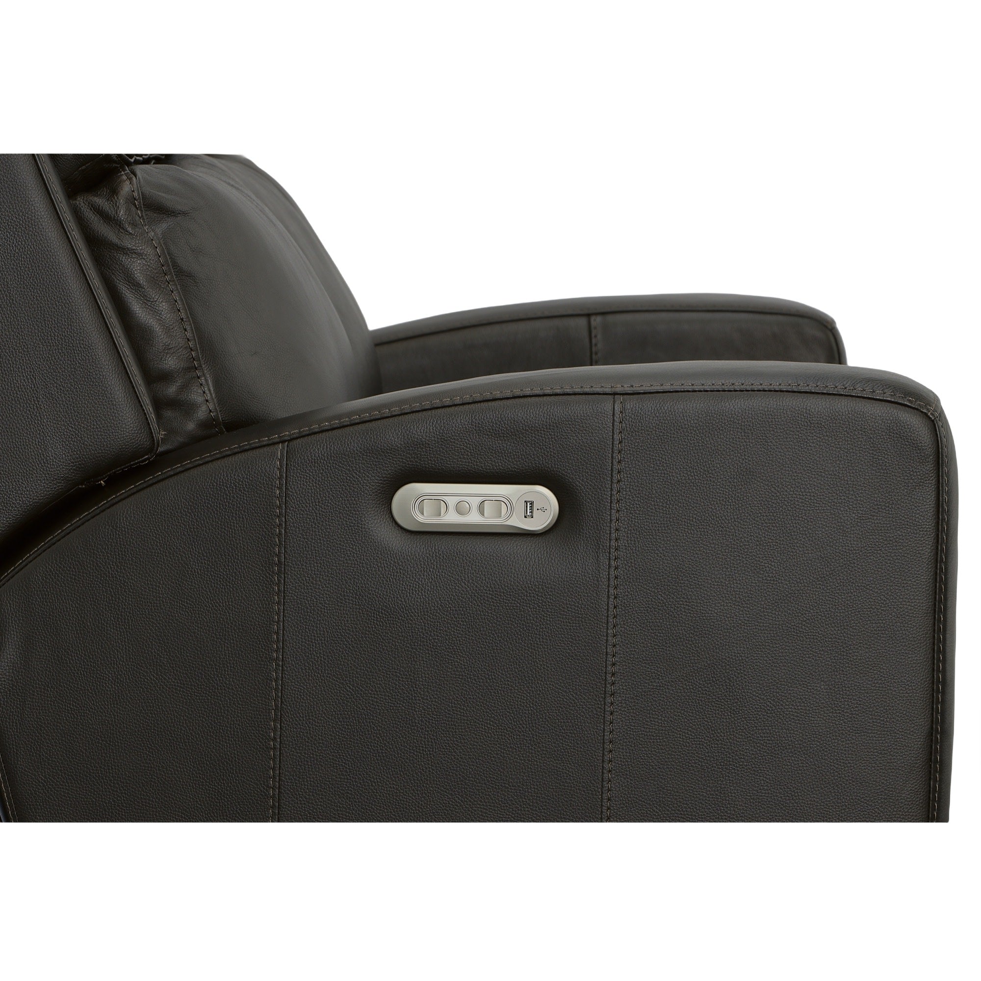 Cody Shadow Leather Power Reclining Loveseat with Power Headrests 6 Cody Shadow Leather Power Reclining Loveseat with Power Headrests
