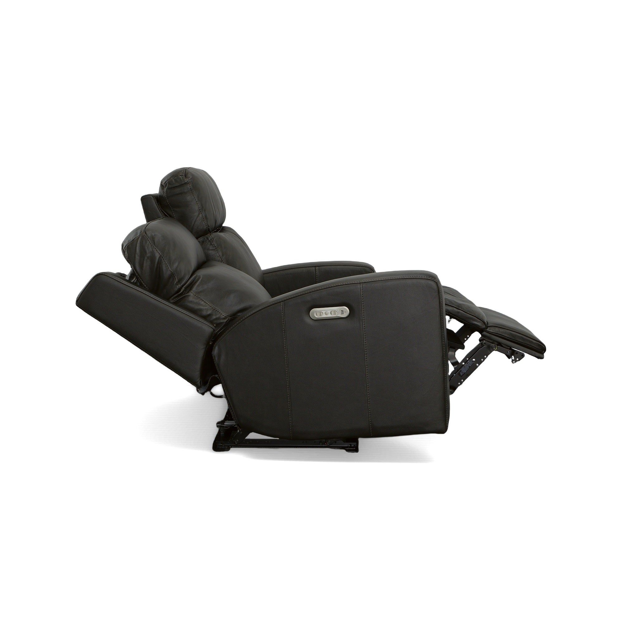 Cody Shadow Leather Power Reclining Loveseat with Power Headrests 8 Cody Shadow Leather Power Reclining Loveseat with Power Headrests