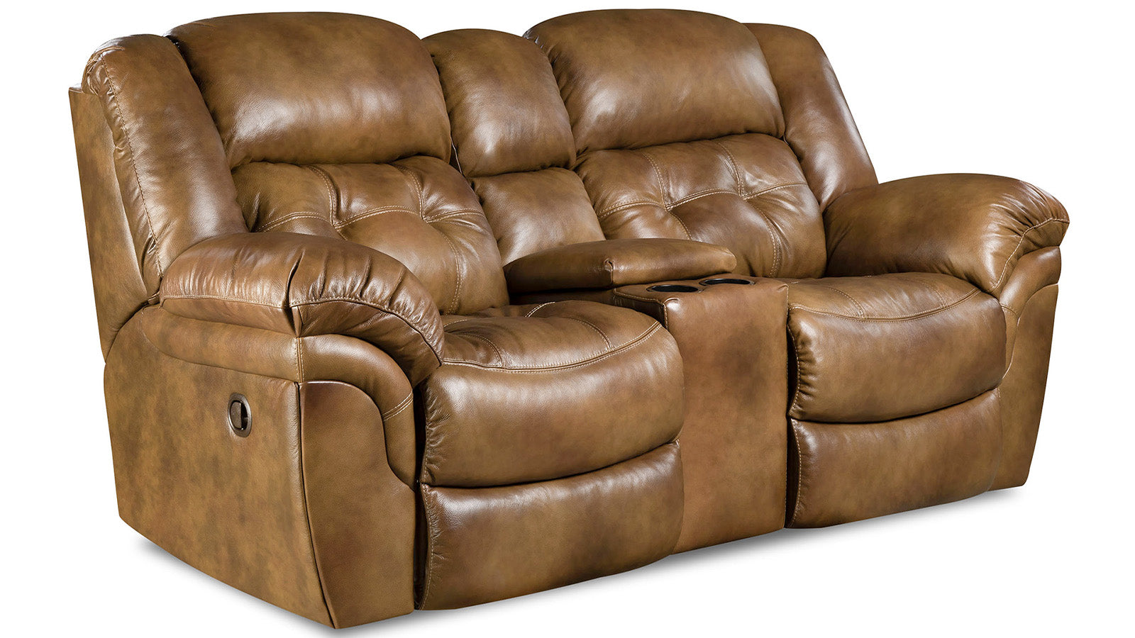Hopeful Leather Manual Reclining Loveseat W/Console 3 Hopeful Leather Manual Reclining Loveseat W/Console