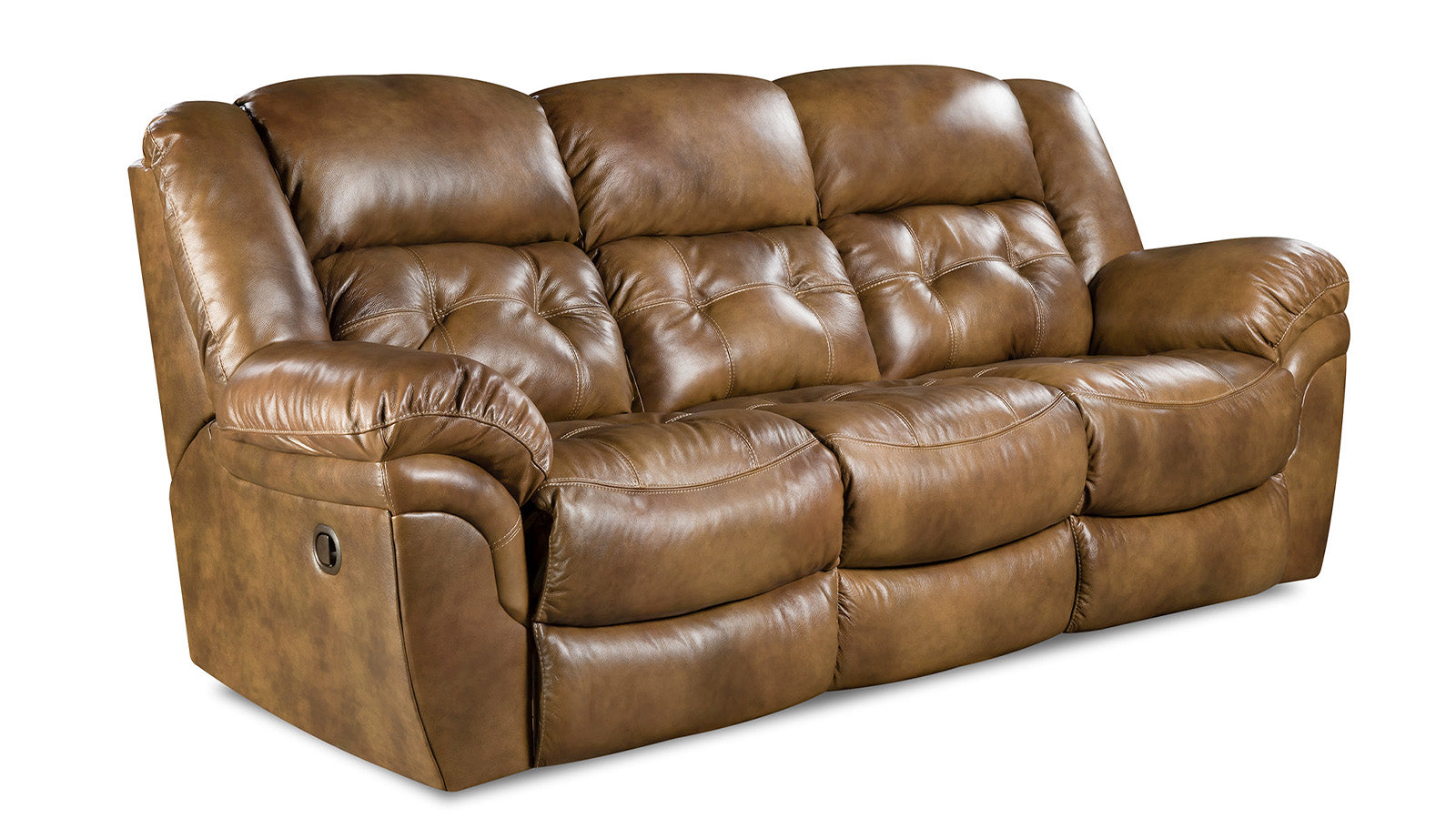 Hopeful Leather Manual Reclining Sofa