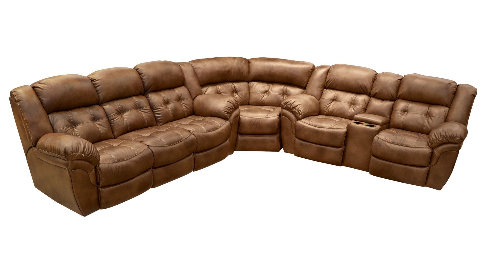 Hopeful Leather P1 Power Reclining Sectional