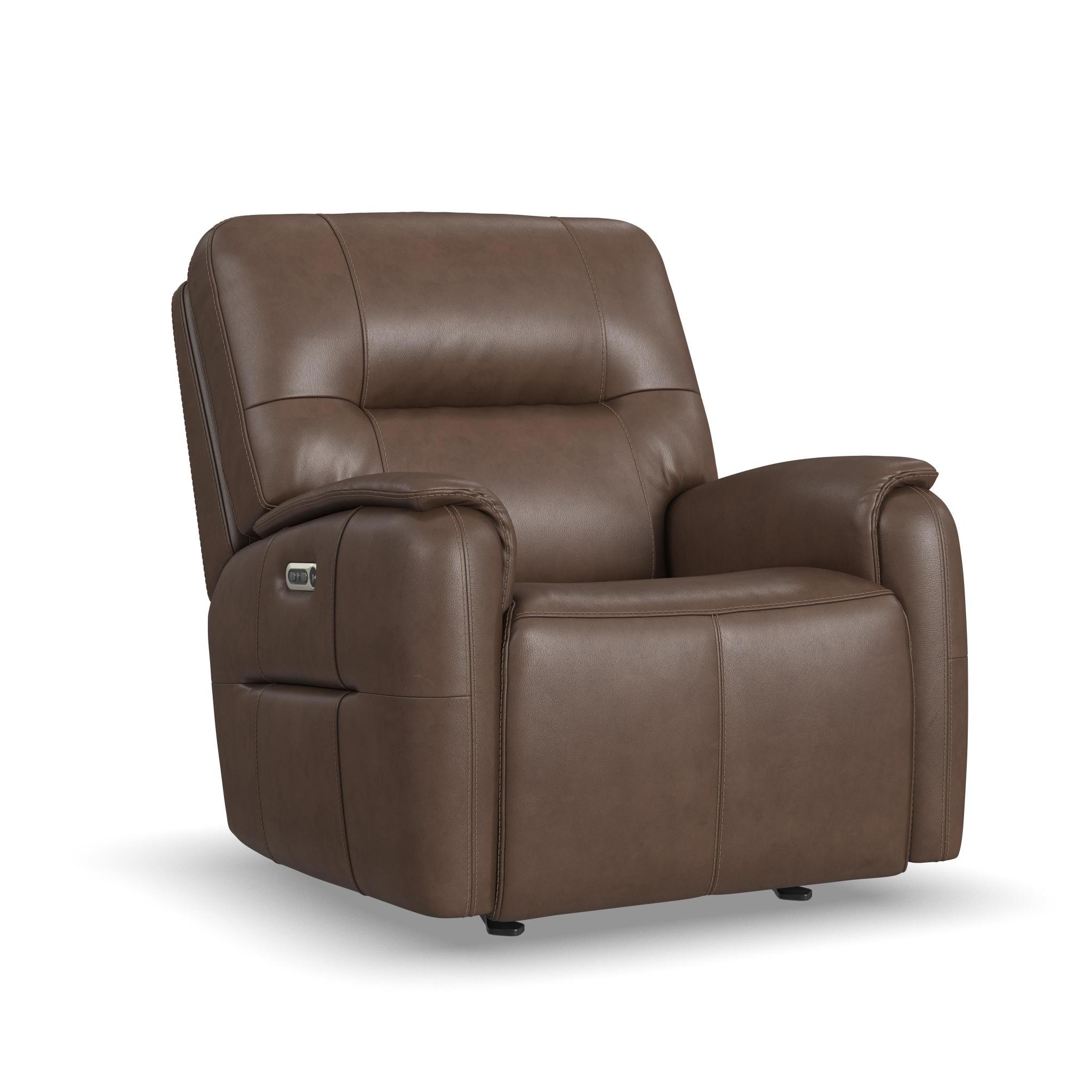 Wilson CafÃ© Leather Power Gliding Recliner with Power Headrest