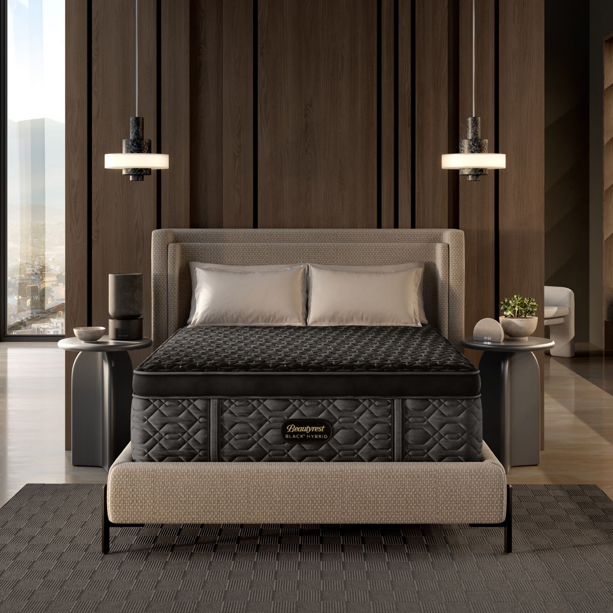 King Size Beautyrest Black Series 4 Hybrid Firm Apex Pillowtop