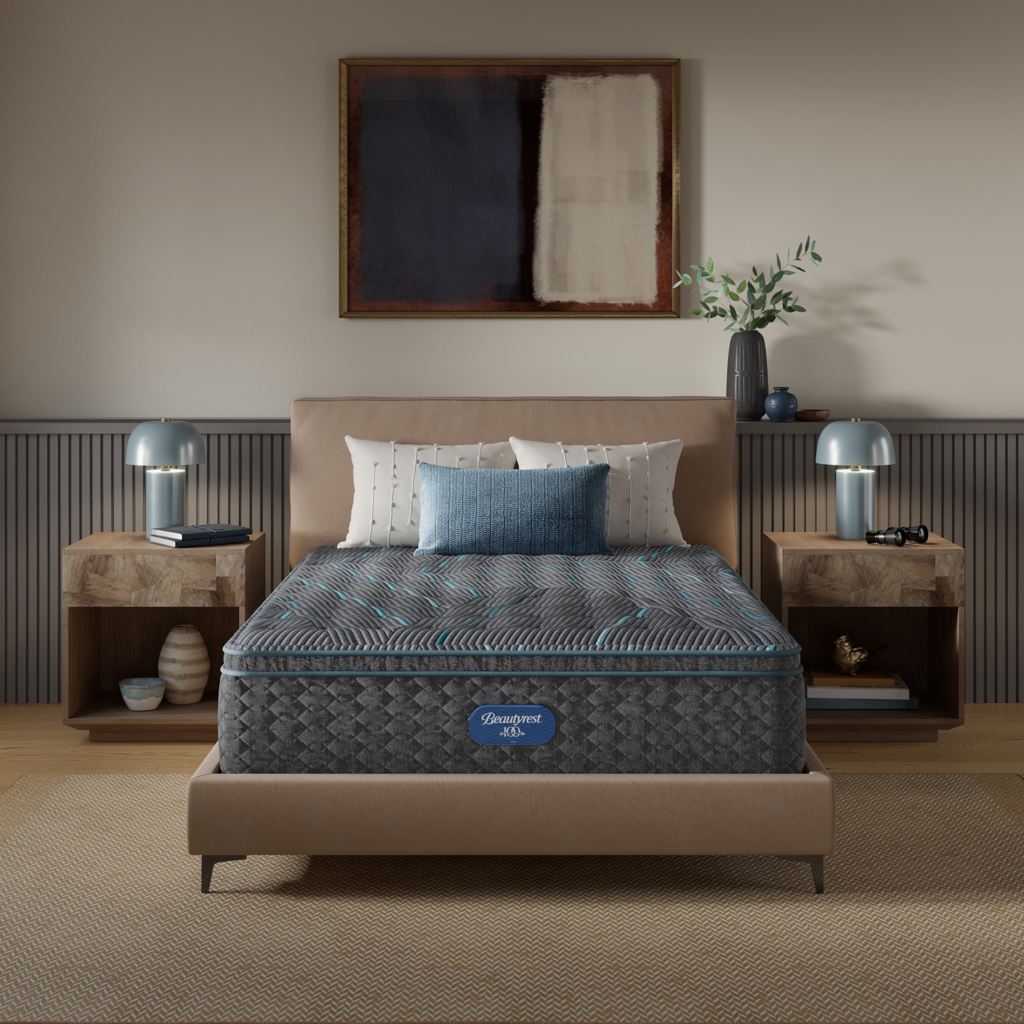 King Size Beautyrest World Class Level 2 Medium Firm Pillowtop
